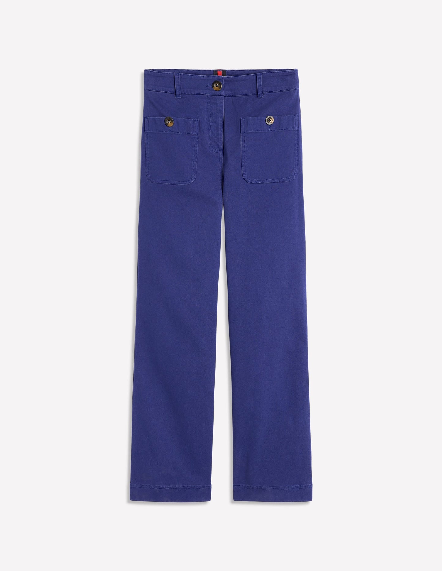 Patch Pocket Crop Chino Pants-Starboard Blue