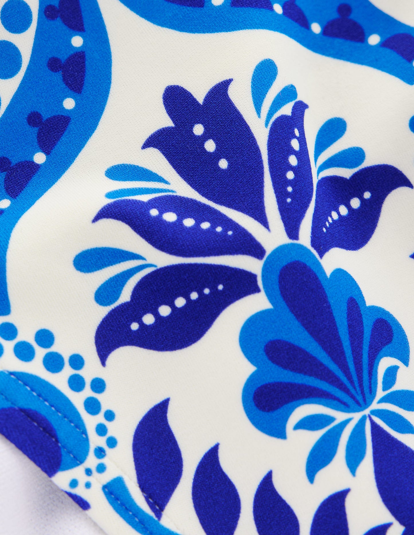 Classic Bikini Bottoms-Blue, Ornamental Floral