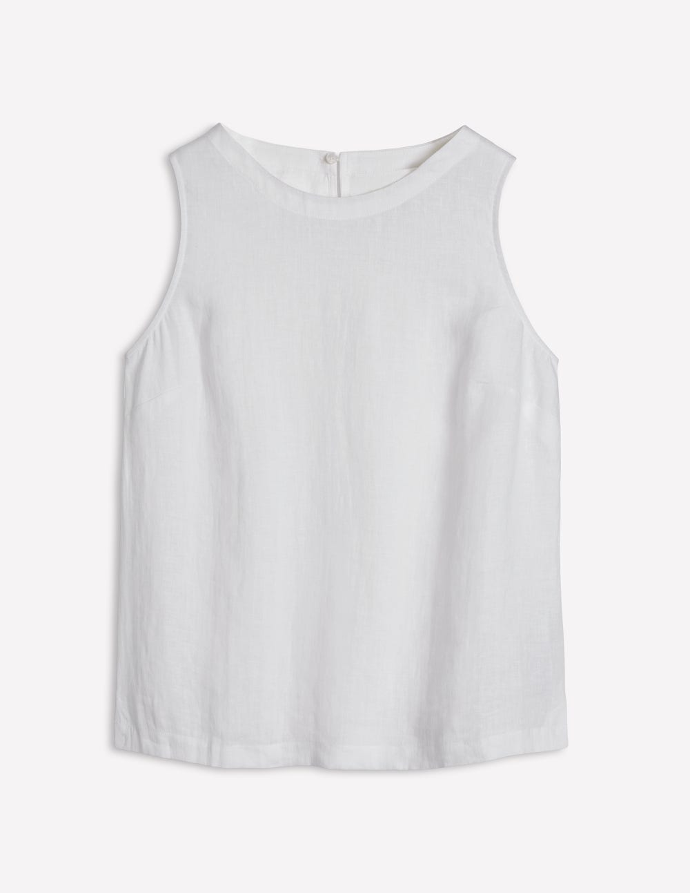 Linen Shell Top-White