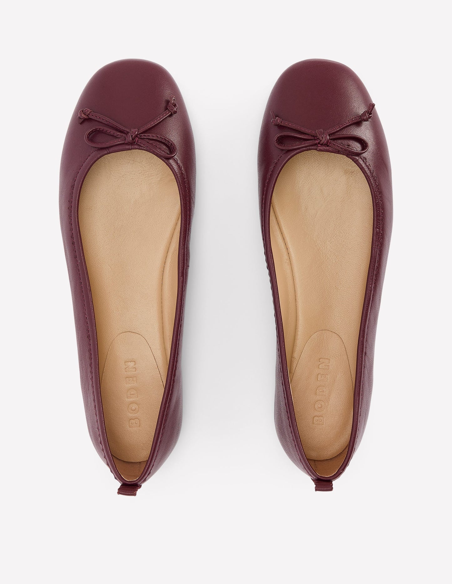 Kitty Flexi Sole Ballet Flats-Oxblood