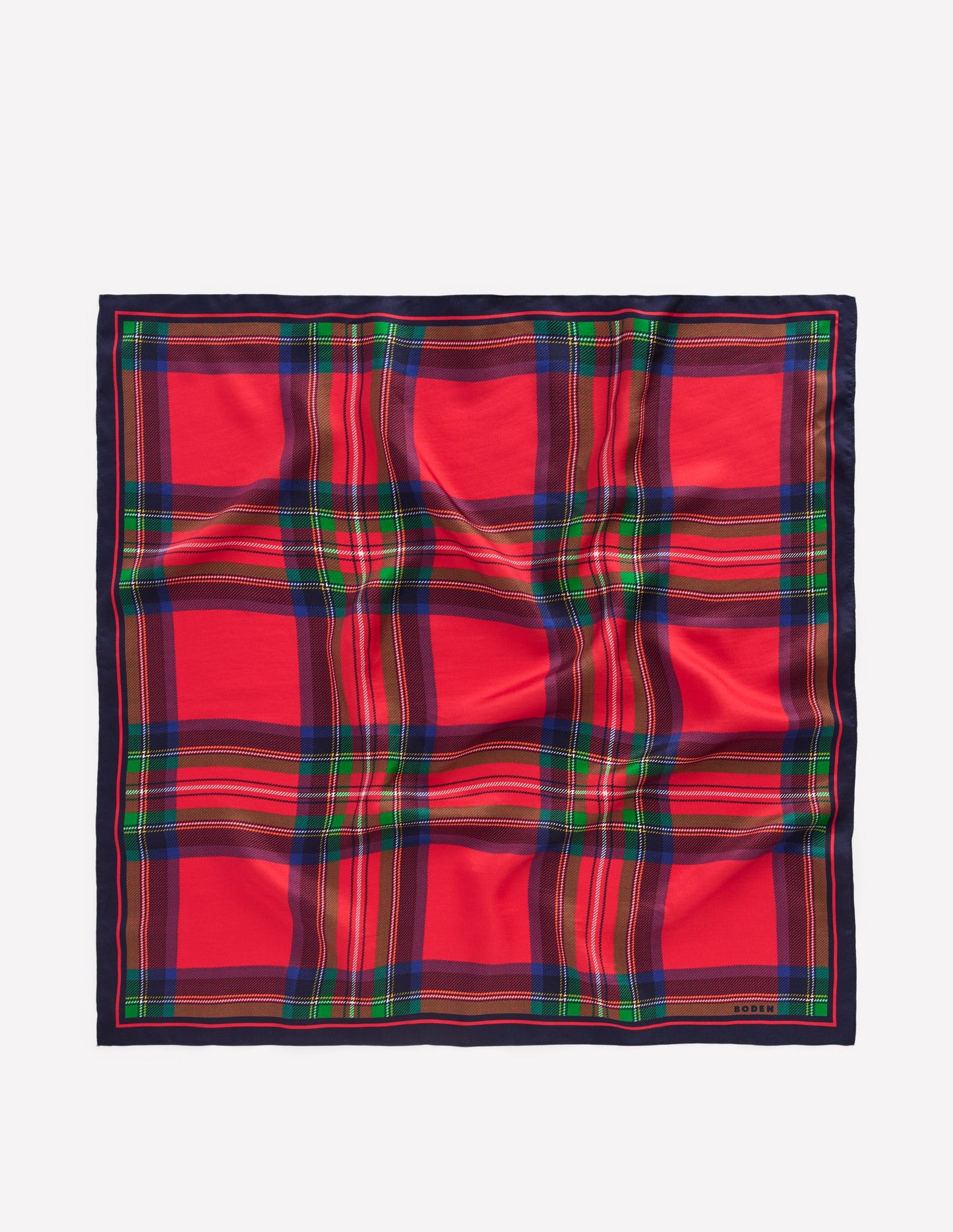 Silk Square Scarf-Tartan
