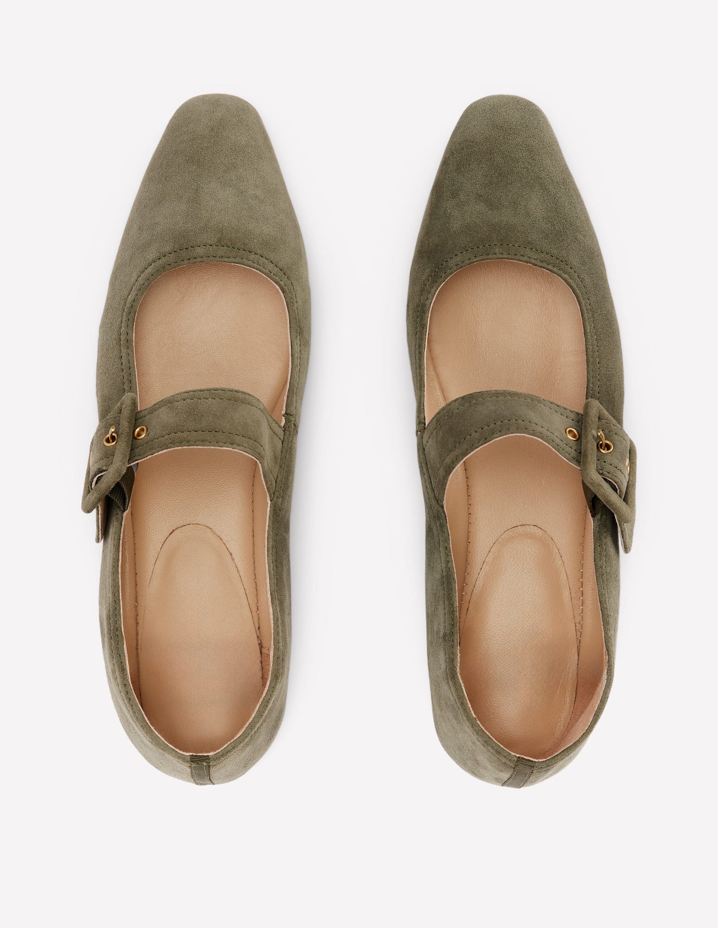 Vic Chisel Toe Mary Janes-Deep Olive