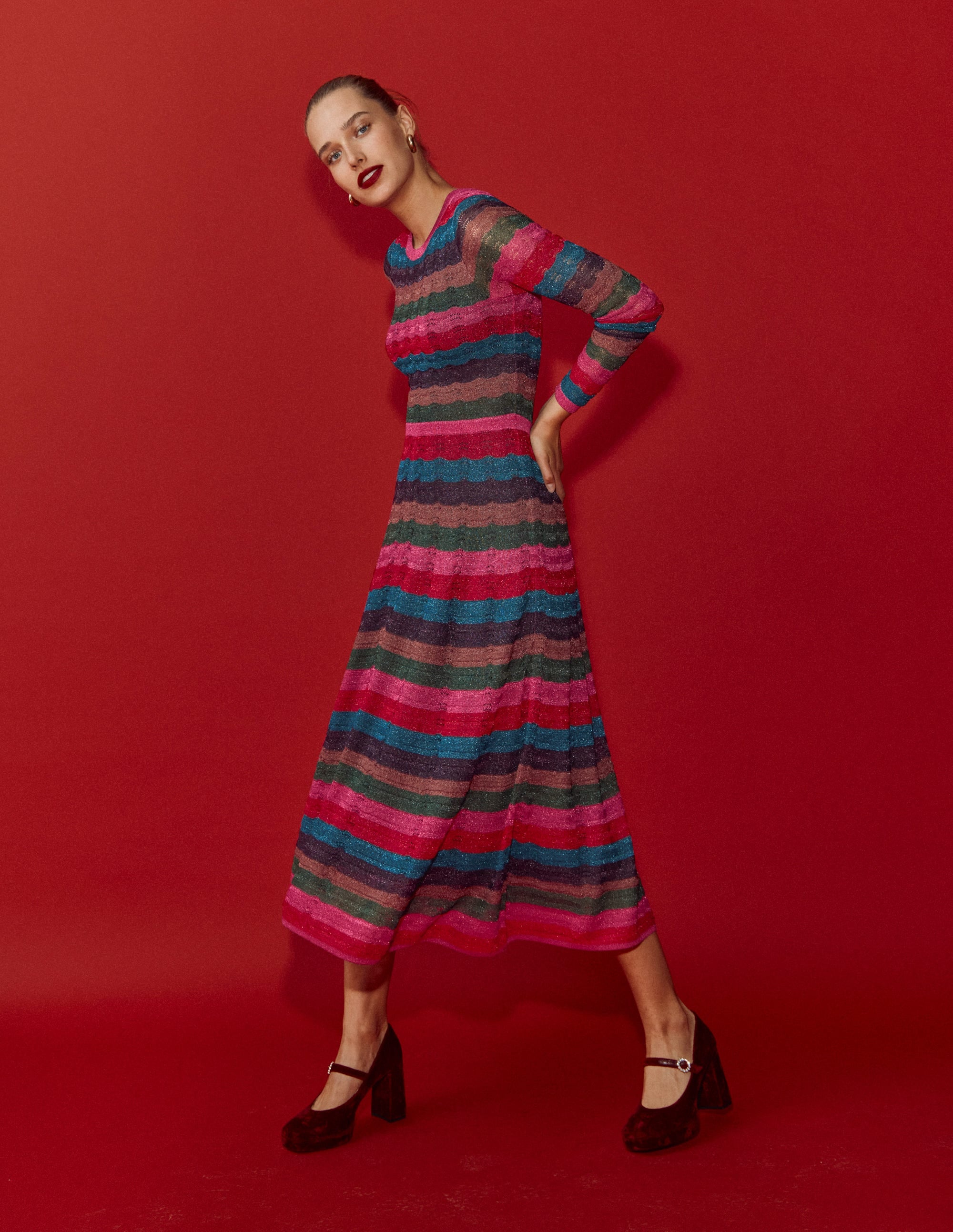 boden stripe maxi dress BODEN Stripe Detail Maxi Dress