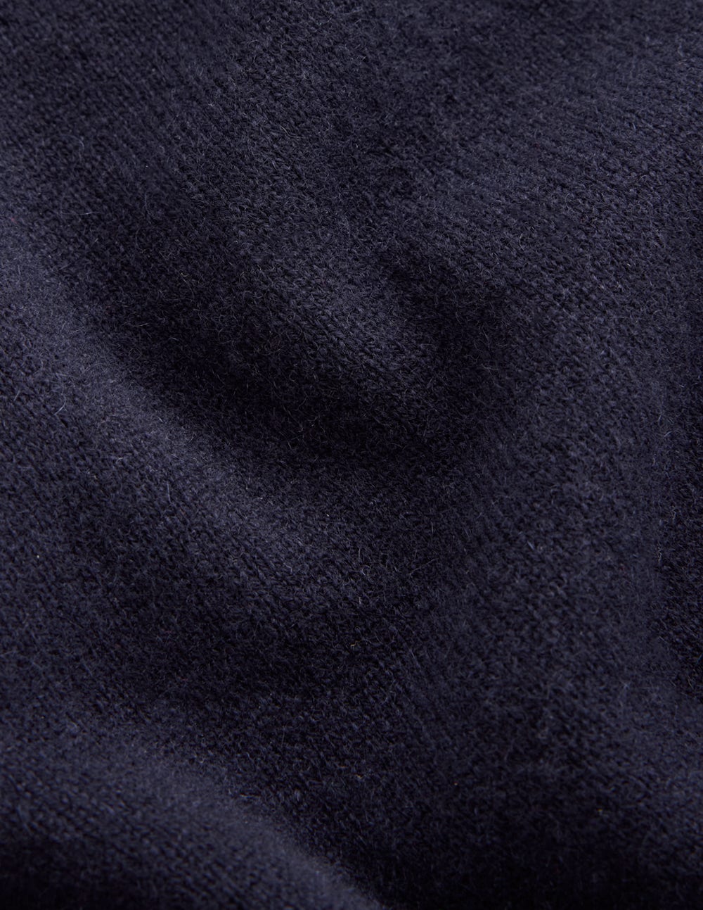Eva Cashmere Roll Neck Sweater-Navy