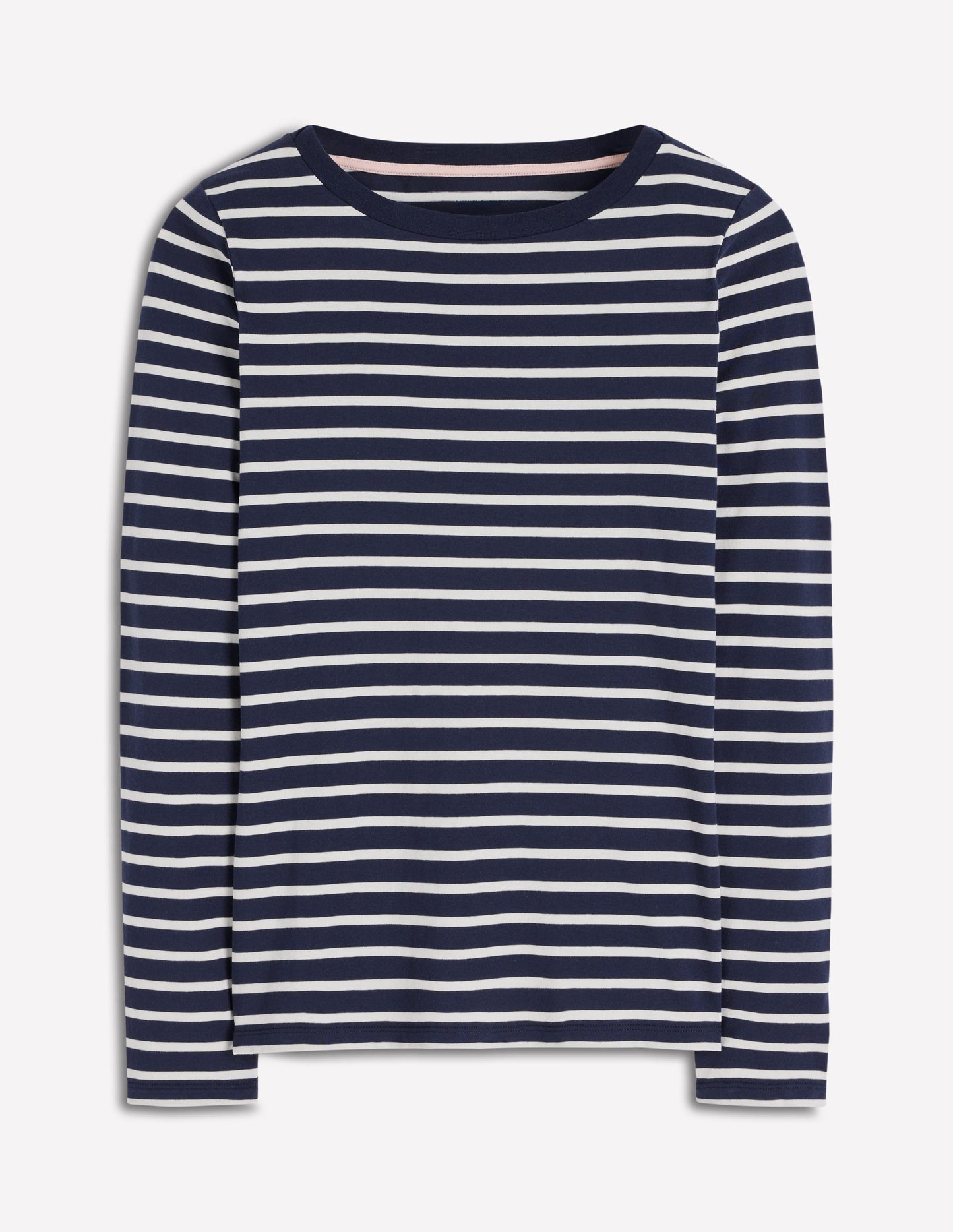 Olivia Long Sleeve Breton-Navy, Ivory