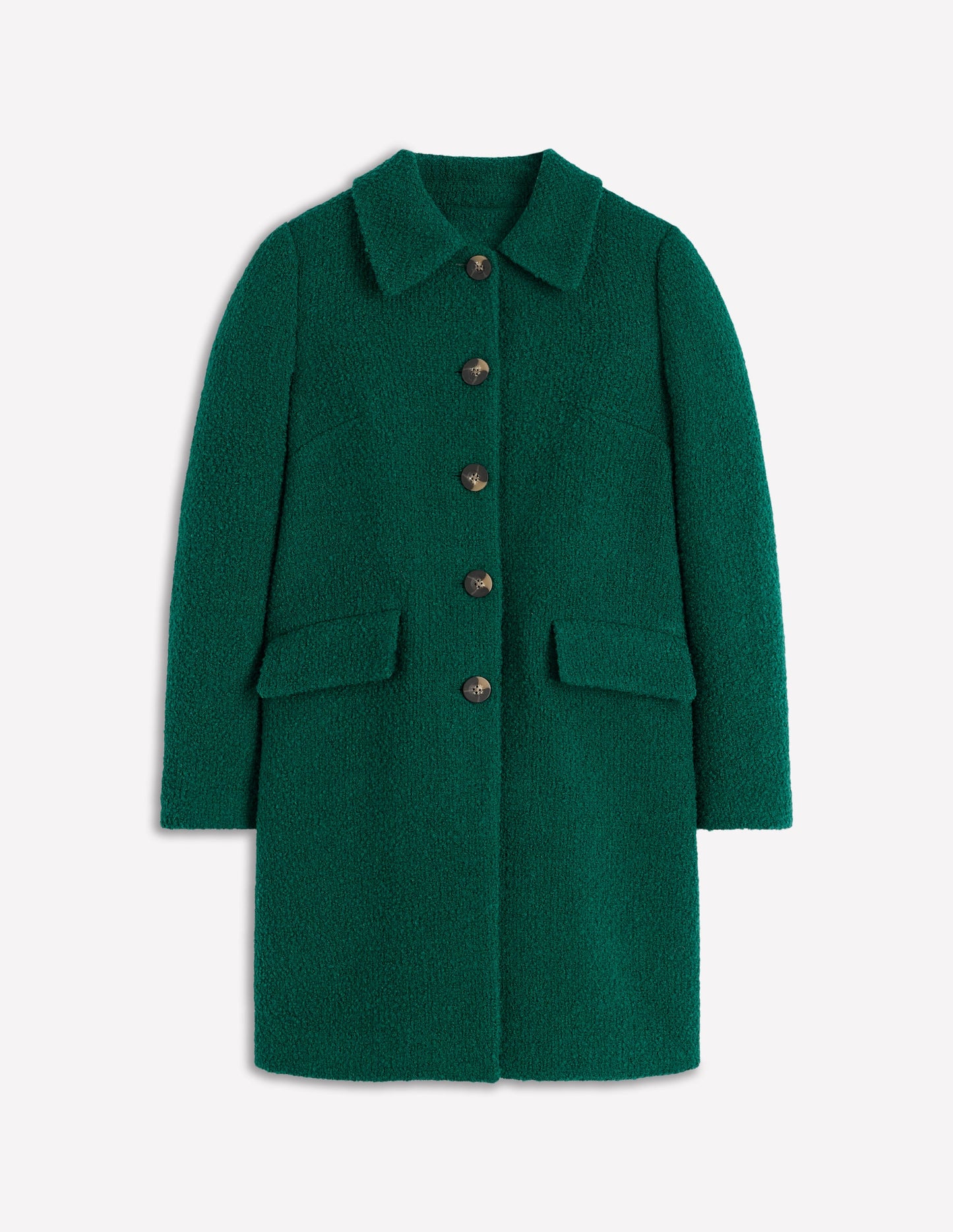 Edinburgh Wool Coat-Emerald Night