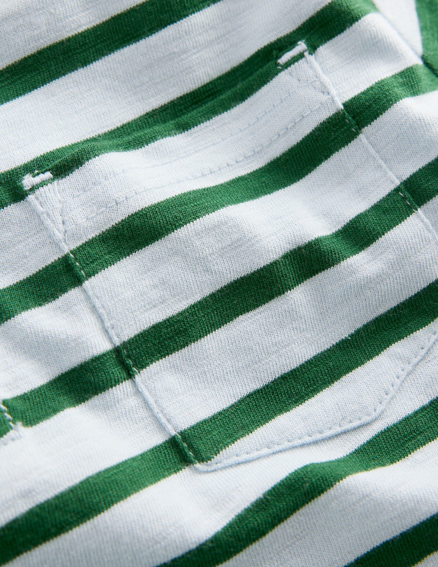 Slub Polo Shirt-Misty Blue/ Pine Green