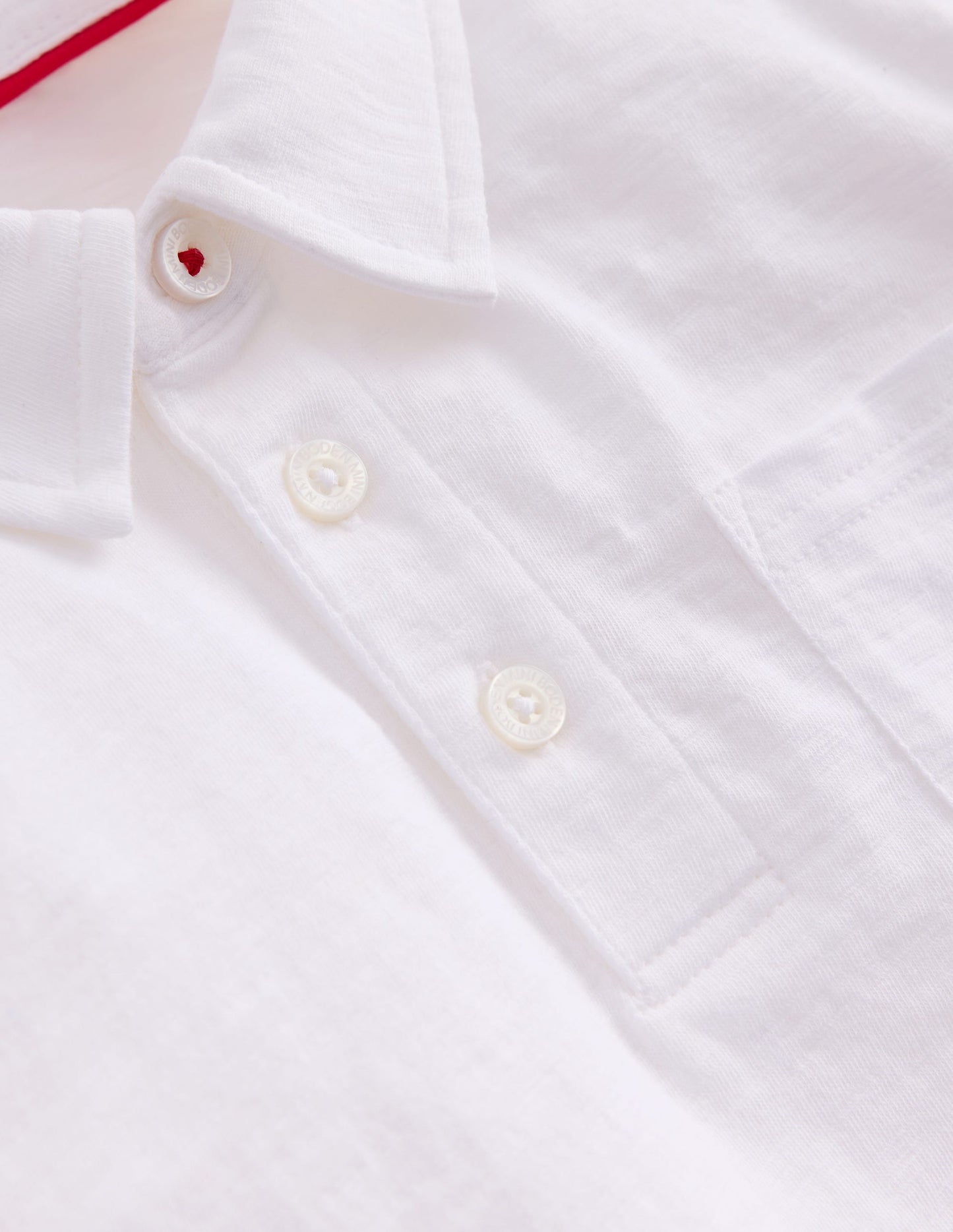 Slub Polo Shirt-White