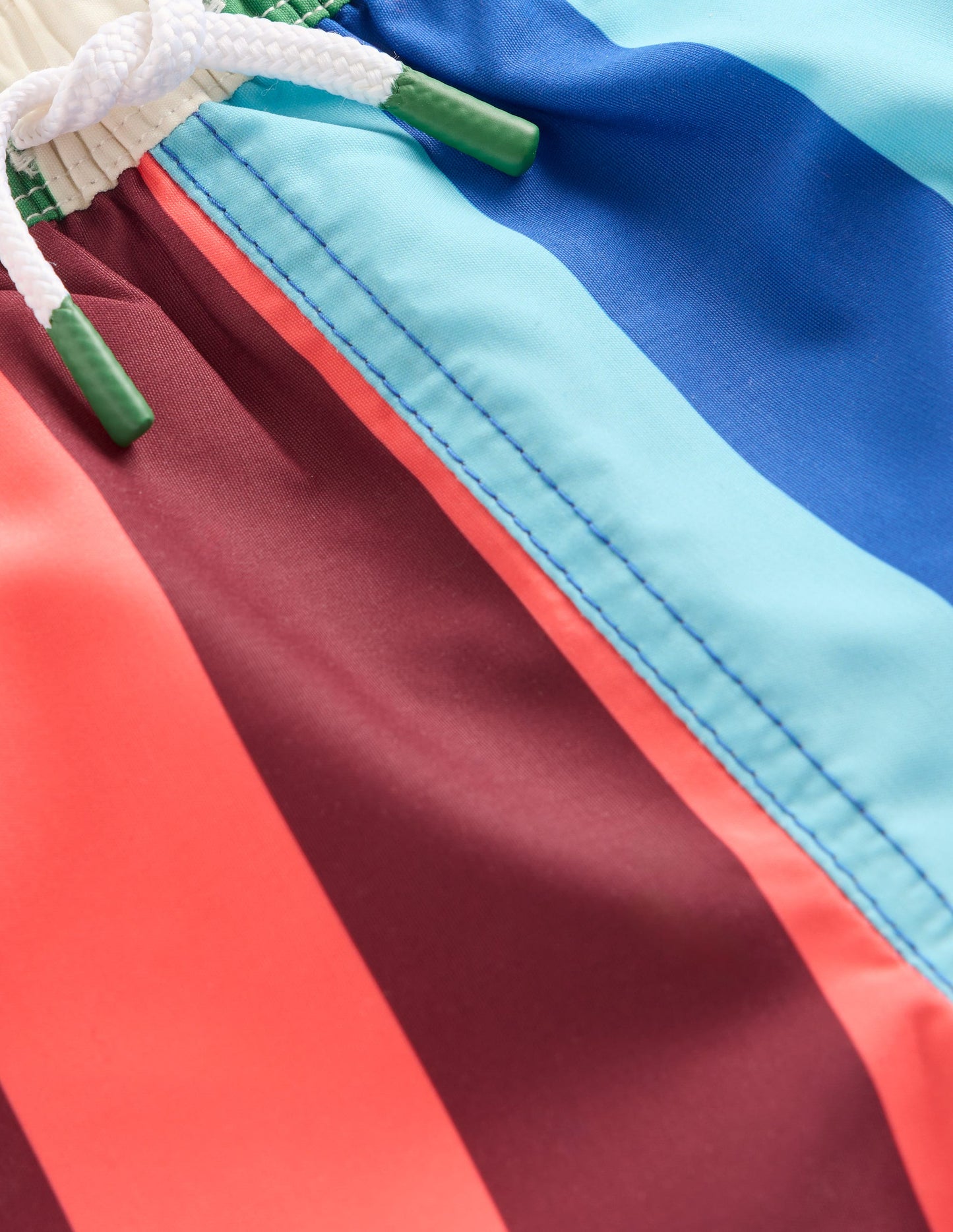 Swim Shorts-Vertical Multi Stripe