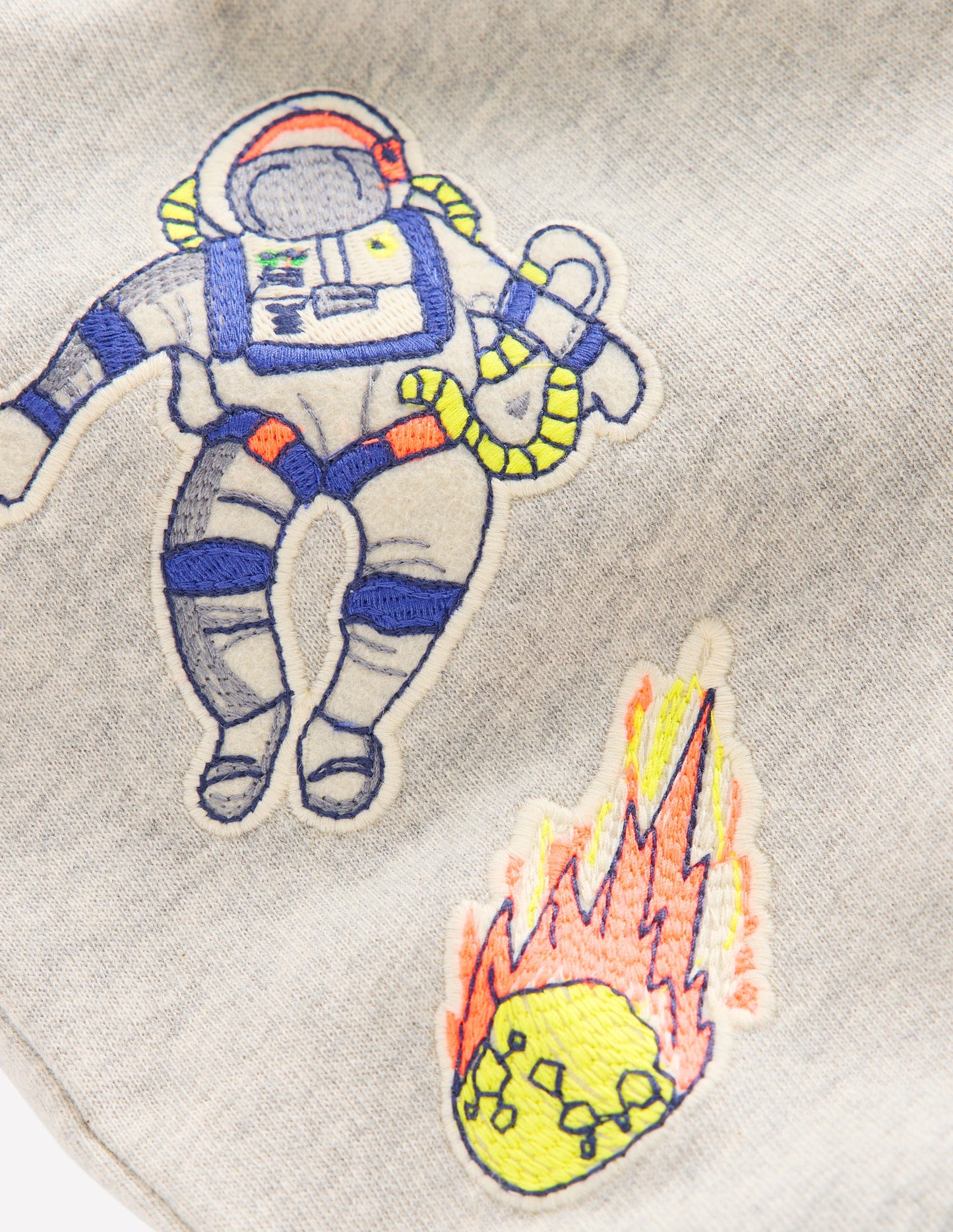 Badge Sweatpants-Grey Space