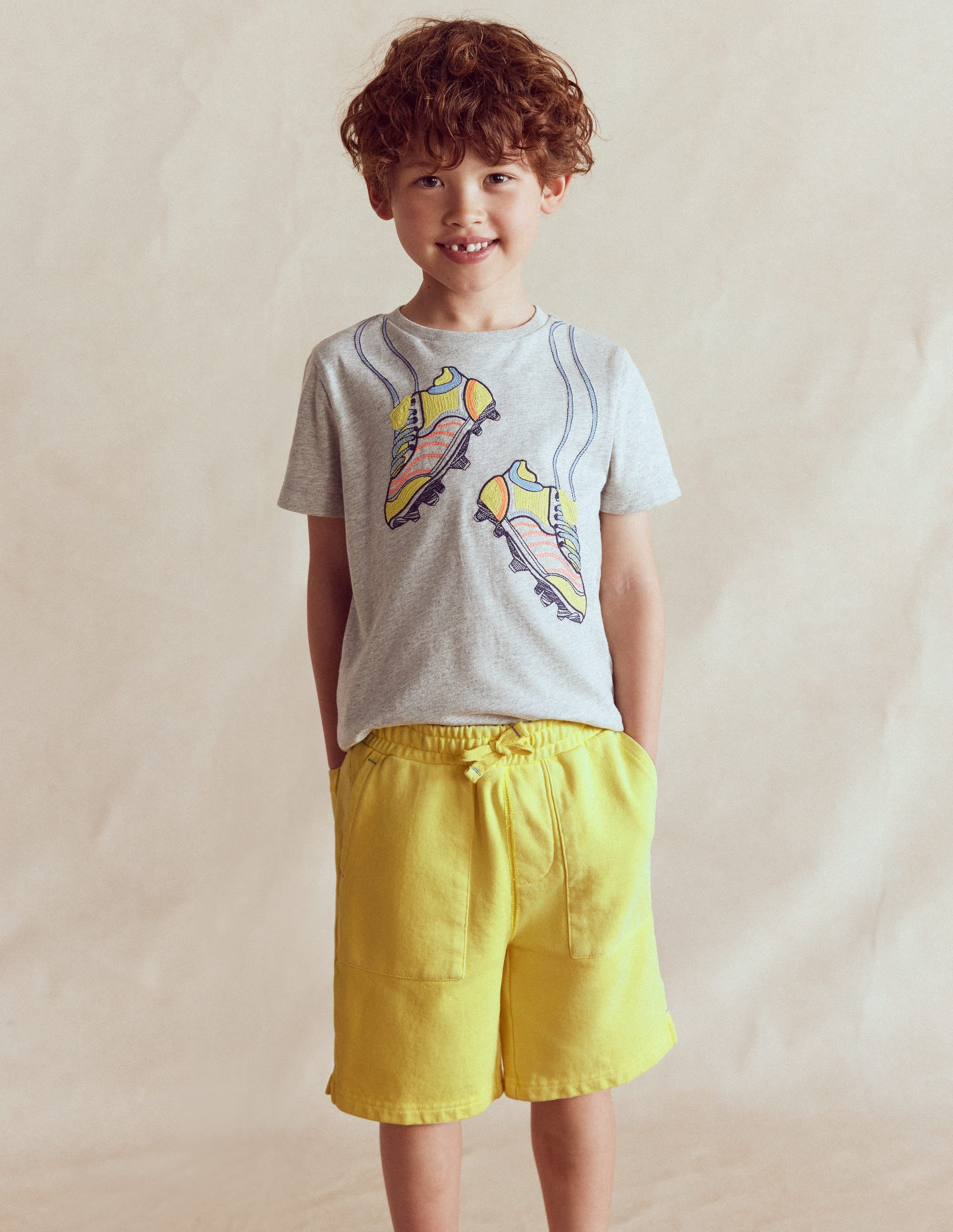 Garment Dye Sweatshorts - Sherbet Lime Yellow | Boden USA
