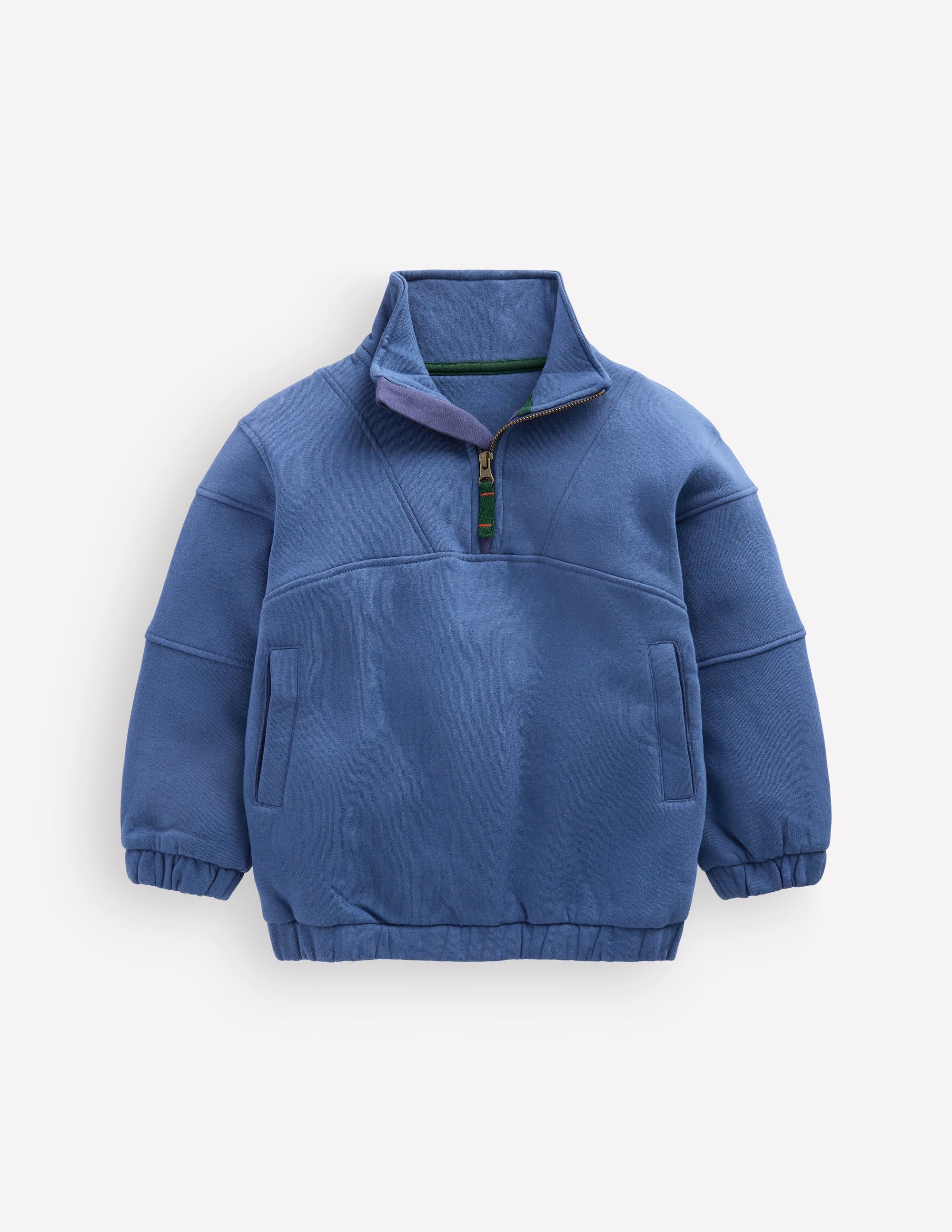 Half - zip Sweatshirt - Denim Blue | Boden USA