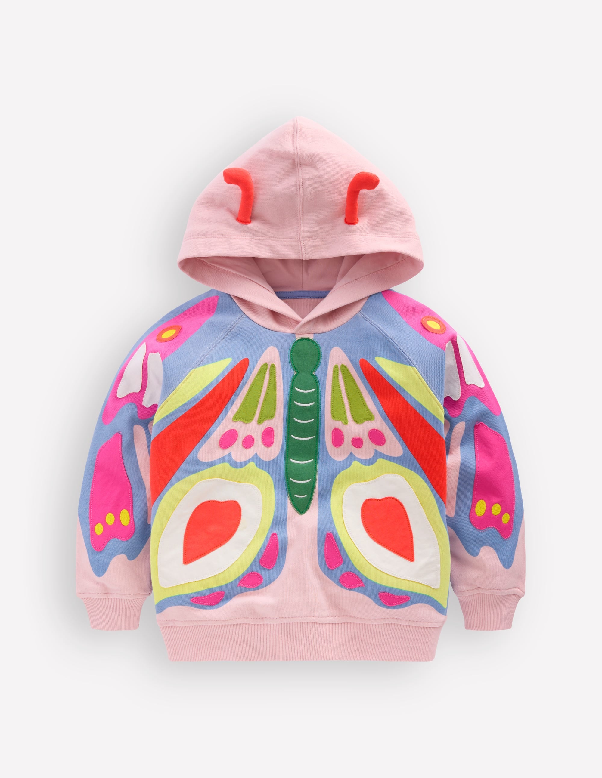 Novelty Relaxed Hoody - Pink Butterfly | Boden USA