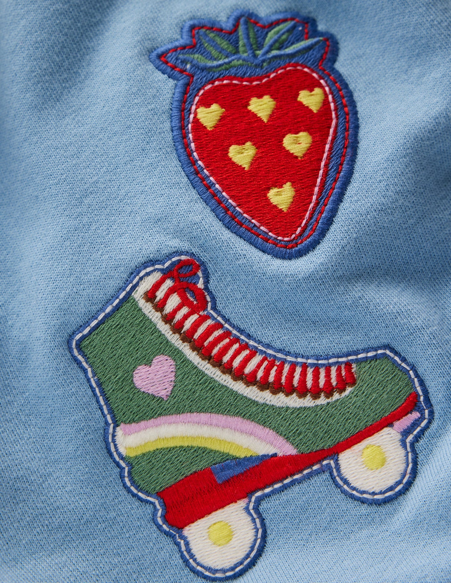 Bobbie Appliqué Sweatshirt-Glacier Lake Badges