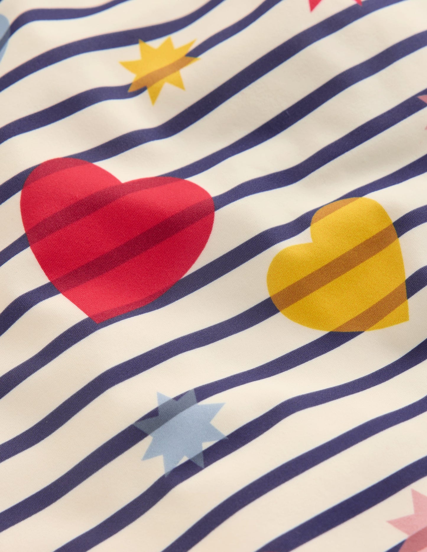 Cross-back Printed Swimsuit-Multi Celestial Stripe