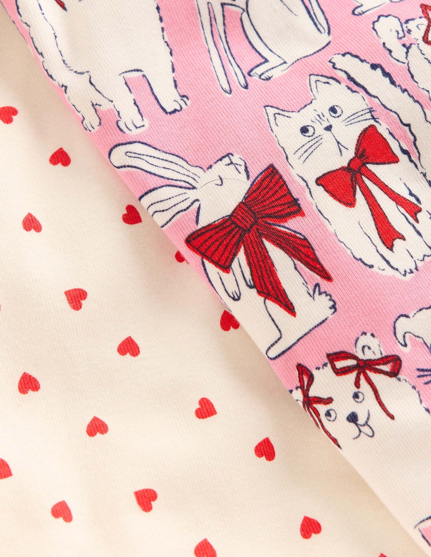 Twin Pack Snug Pajamas-Bubblegum Pink Favourite Pets