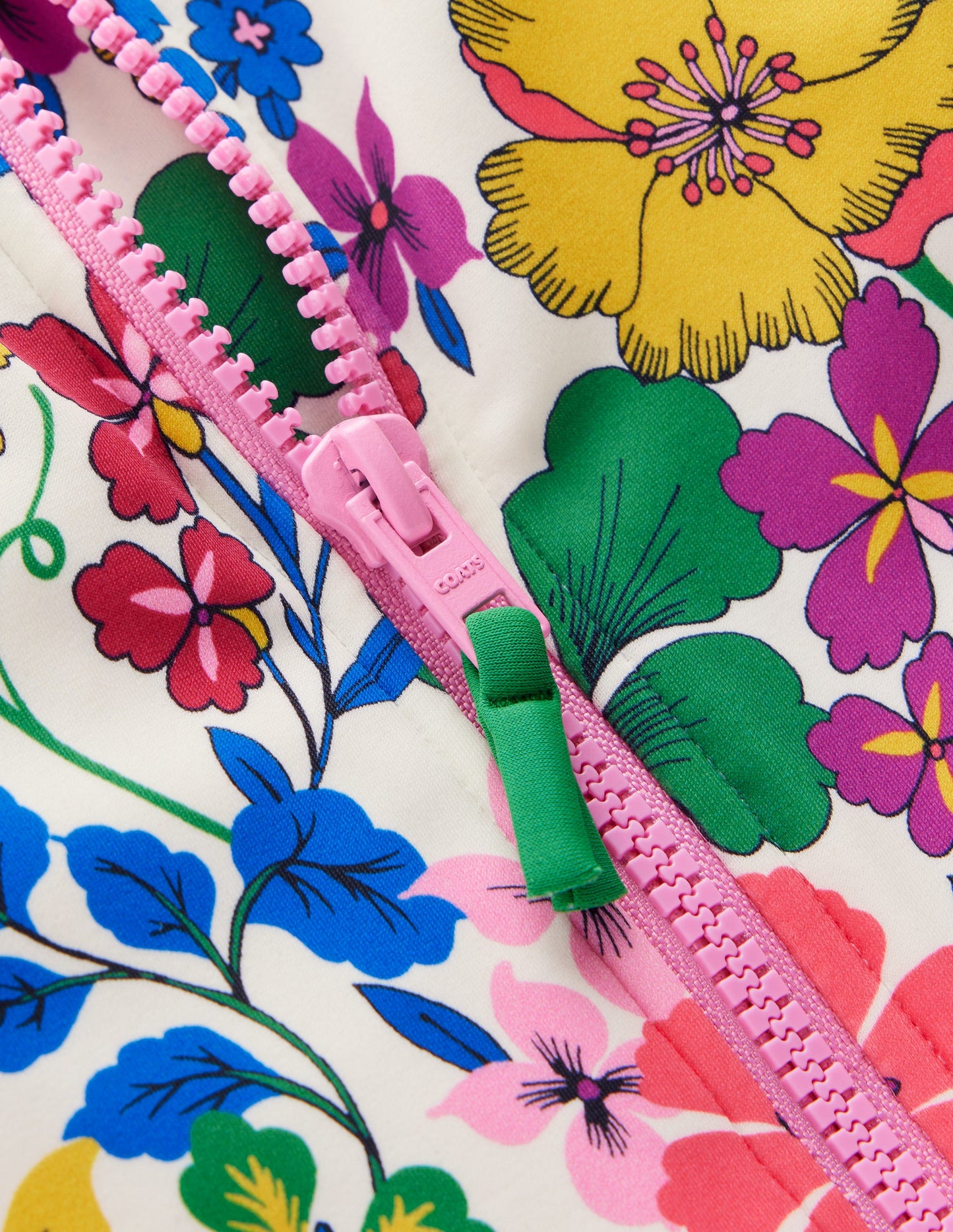 Long-Sleeved Swimsuit-Multi Rainbow Floral