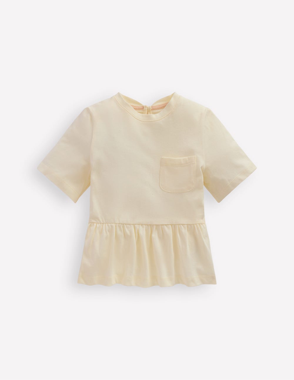 トップス Ballerina feather peplum tops ivory Short Sleeve Peplum Top - Soft Ivory | Boden USA
