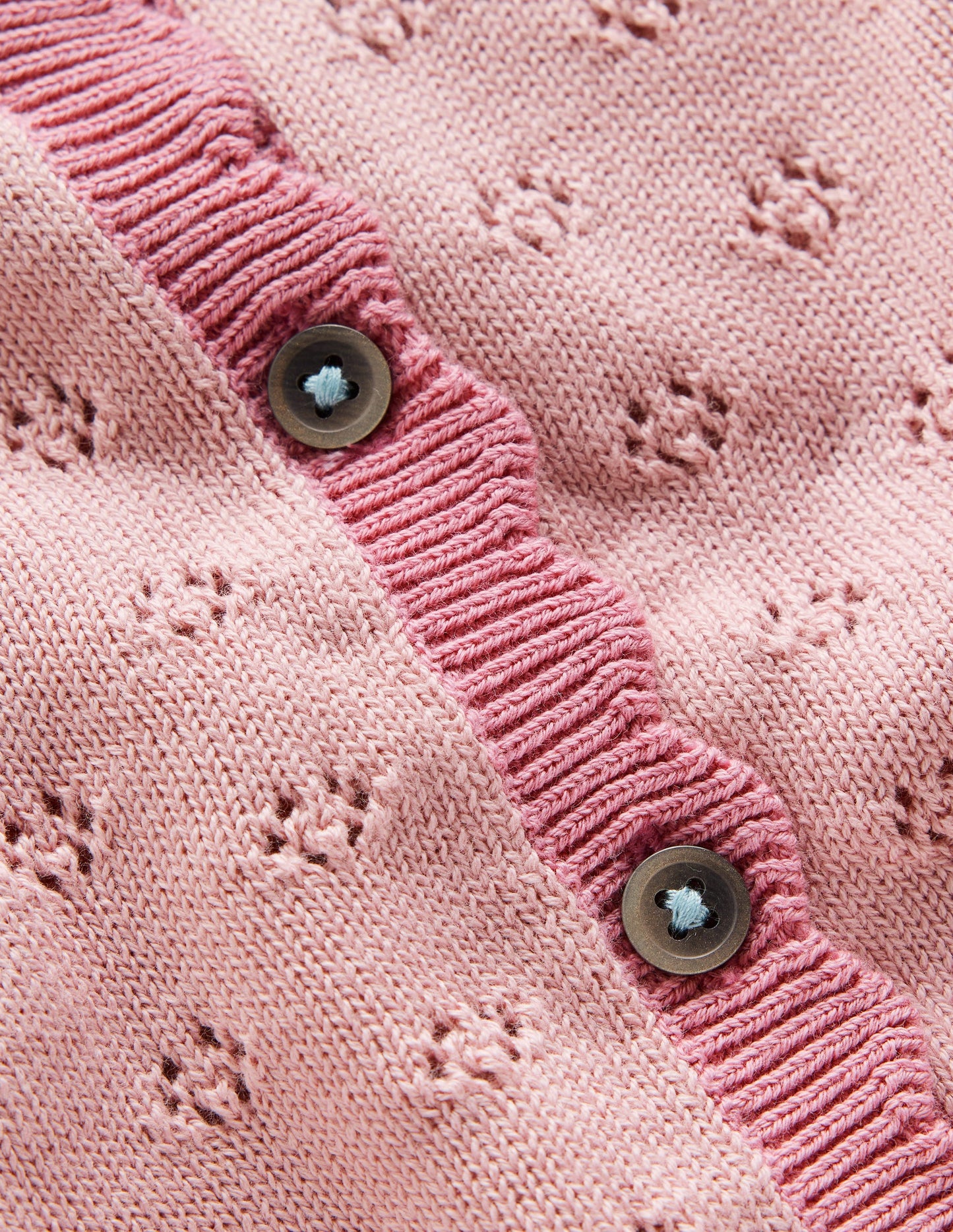 Scalloped Cardigan-Vintage Pink