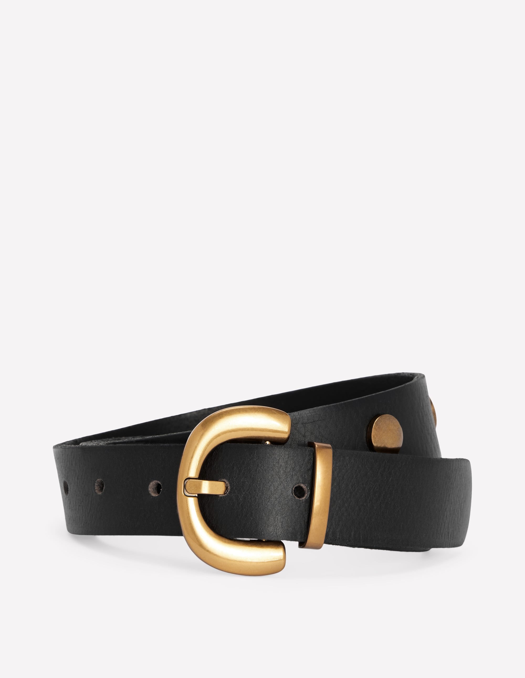 Stud Buckle Belt - Black | Boden USA