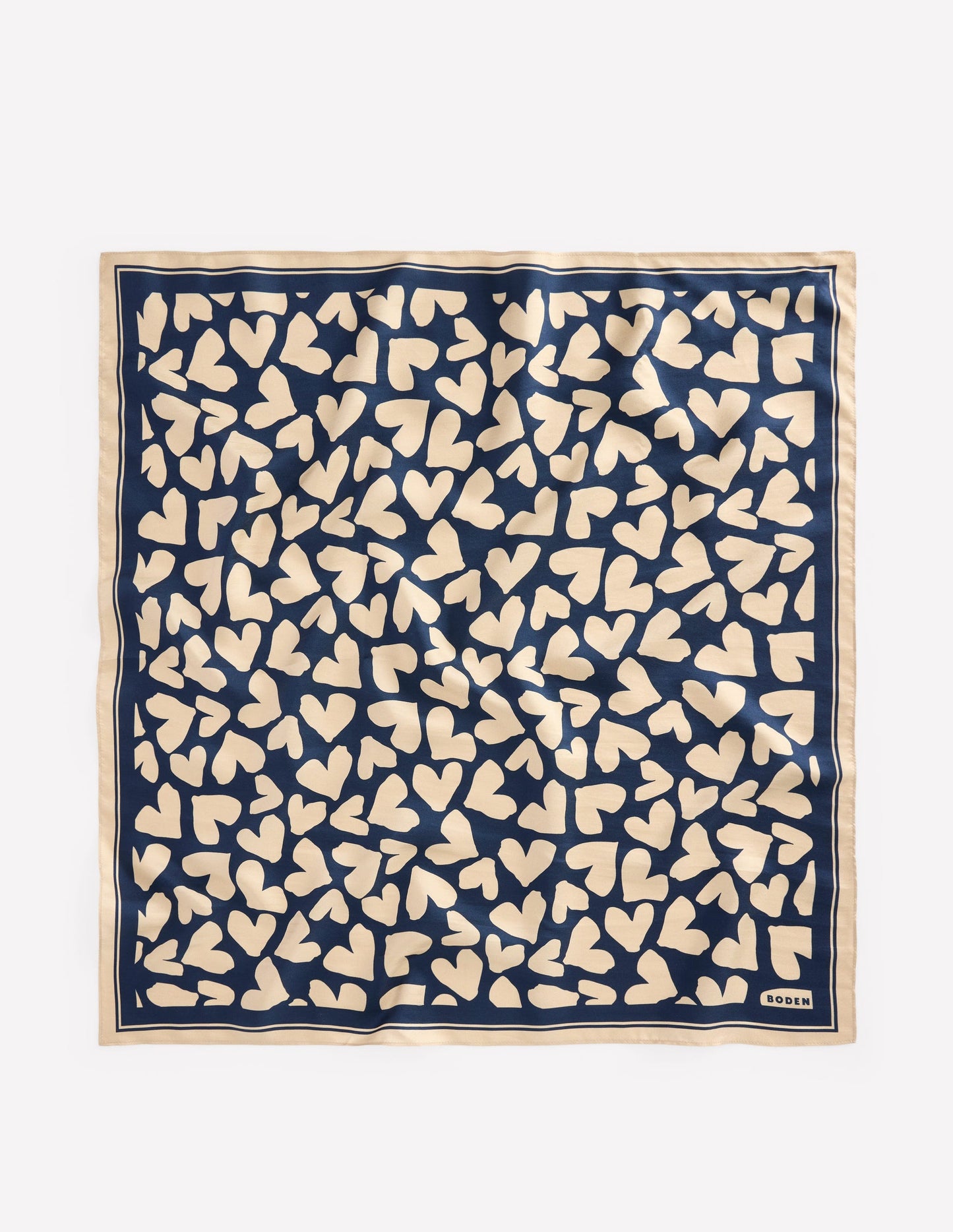 Silk Square Scarf-Heart Scatter