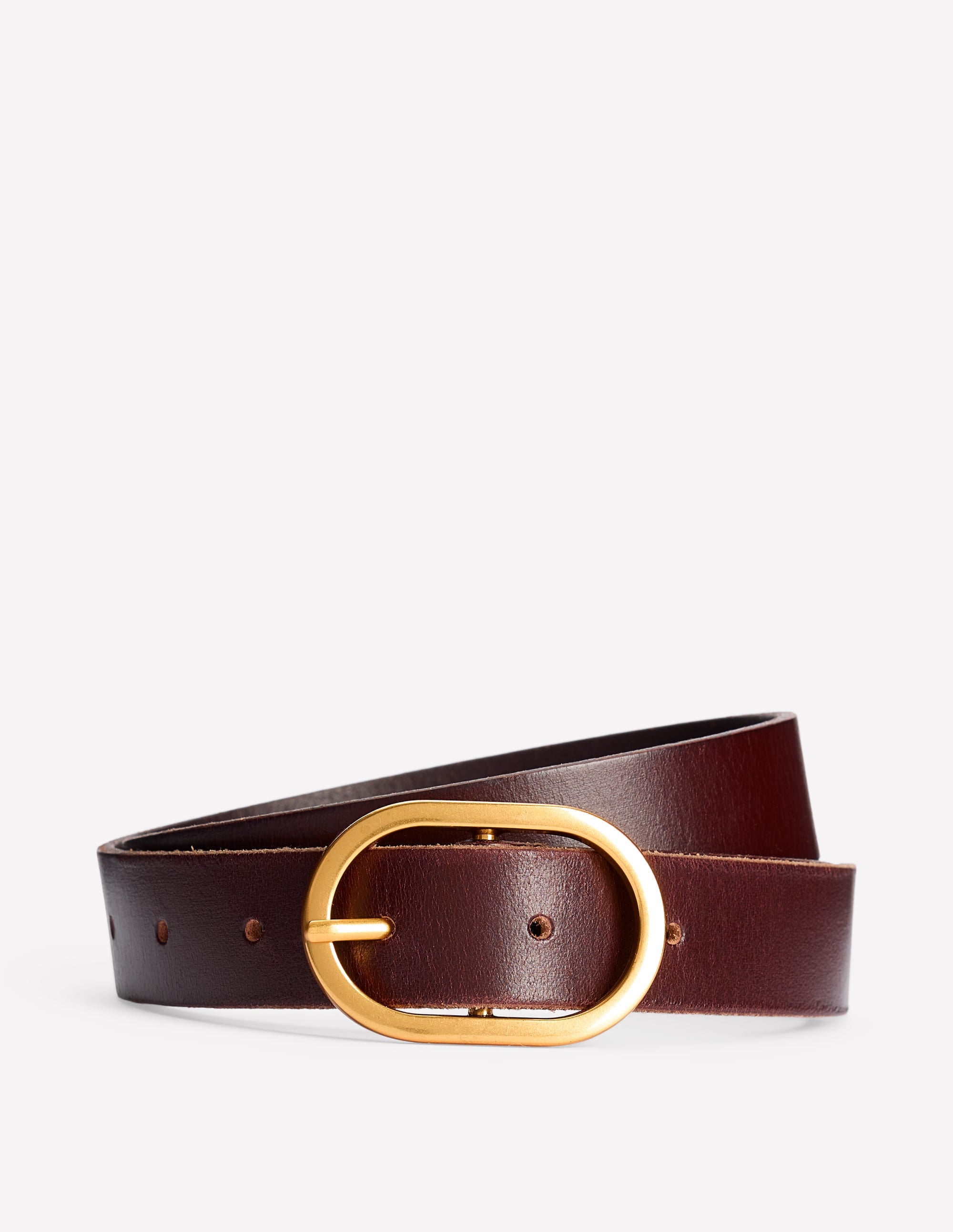 Classic Leather Belt - Bitter Choc | Boden USA