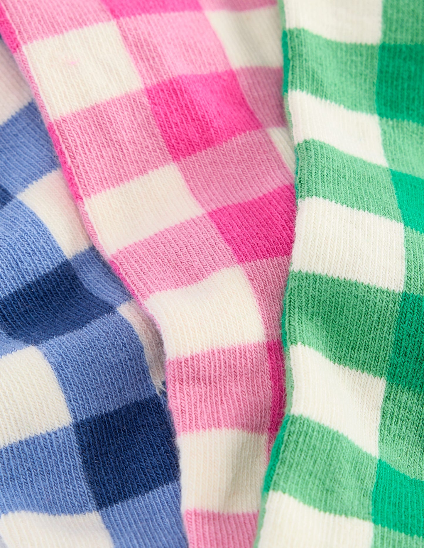 Gingham 3 Pack Socks-Gingham 3 Pack