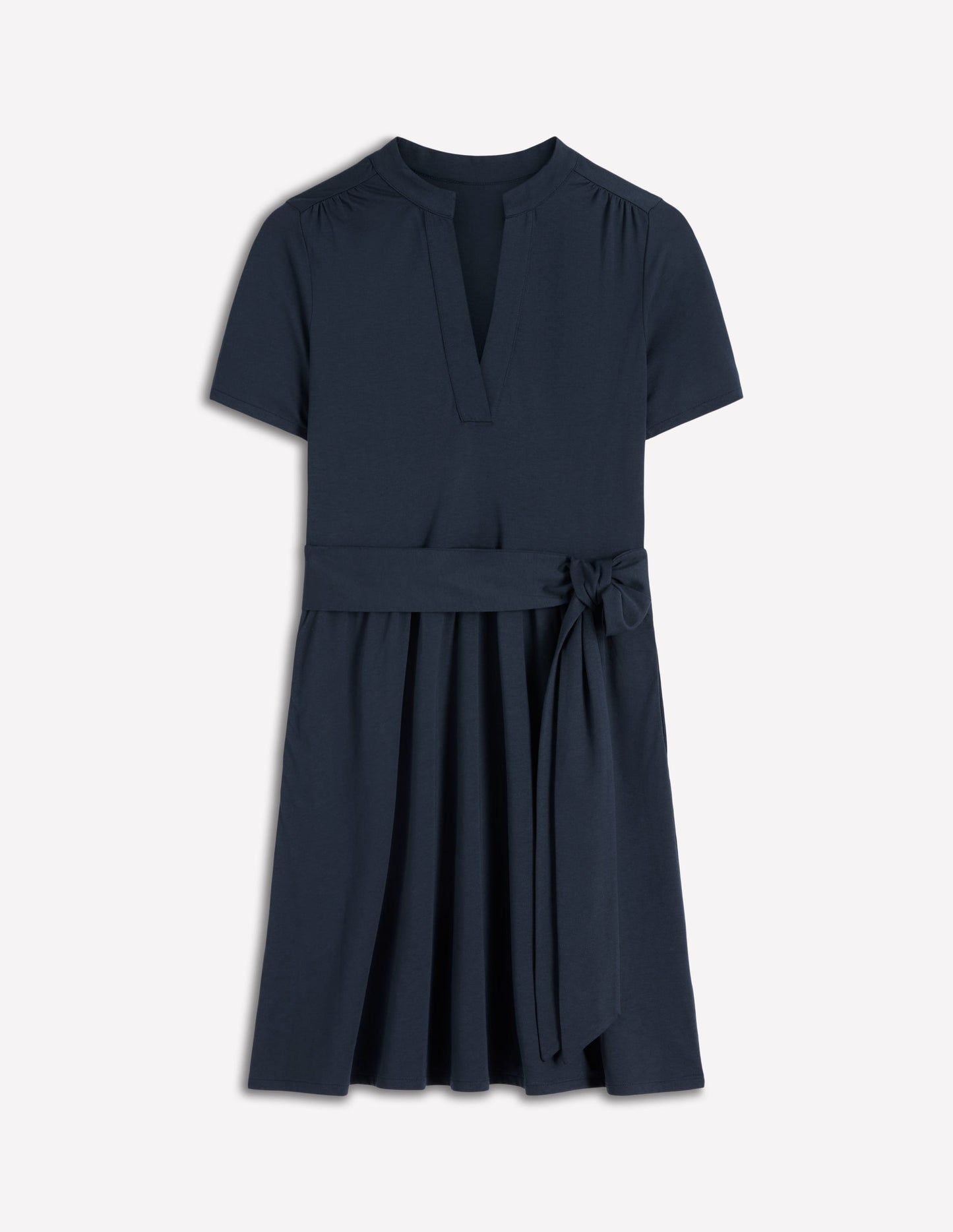 Daisy Flippy Jersey Dress-Navy