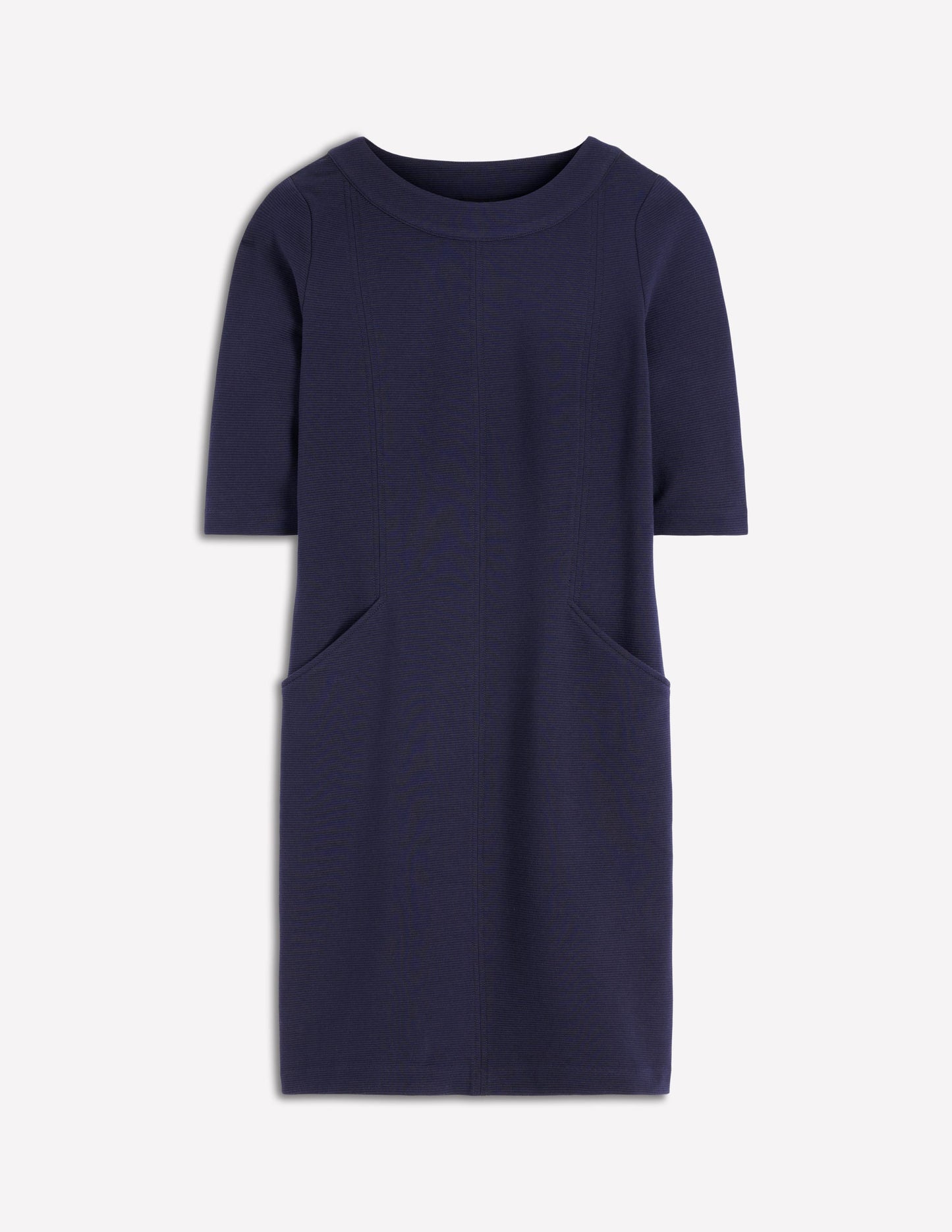 Nessa Ottoman Shift Dress-Navy