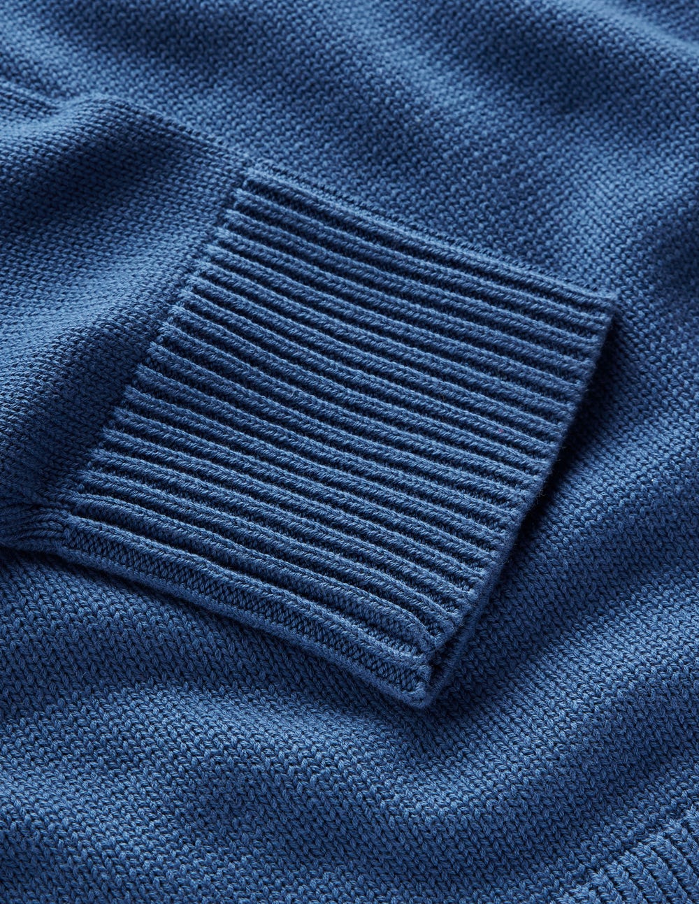 Lucy Relaxed Cotton Sweater-Denim Blue