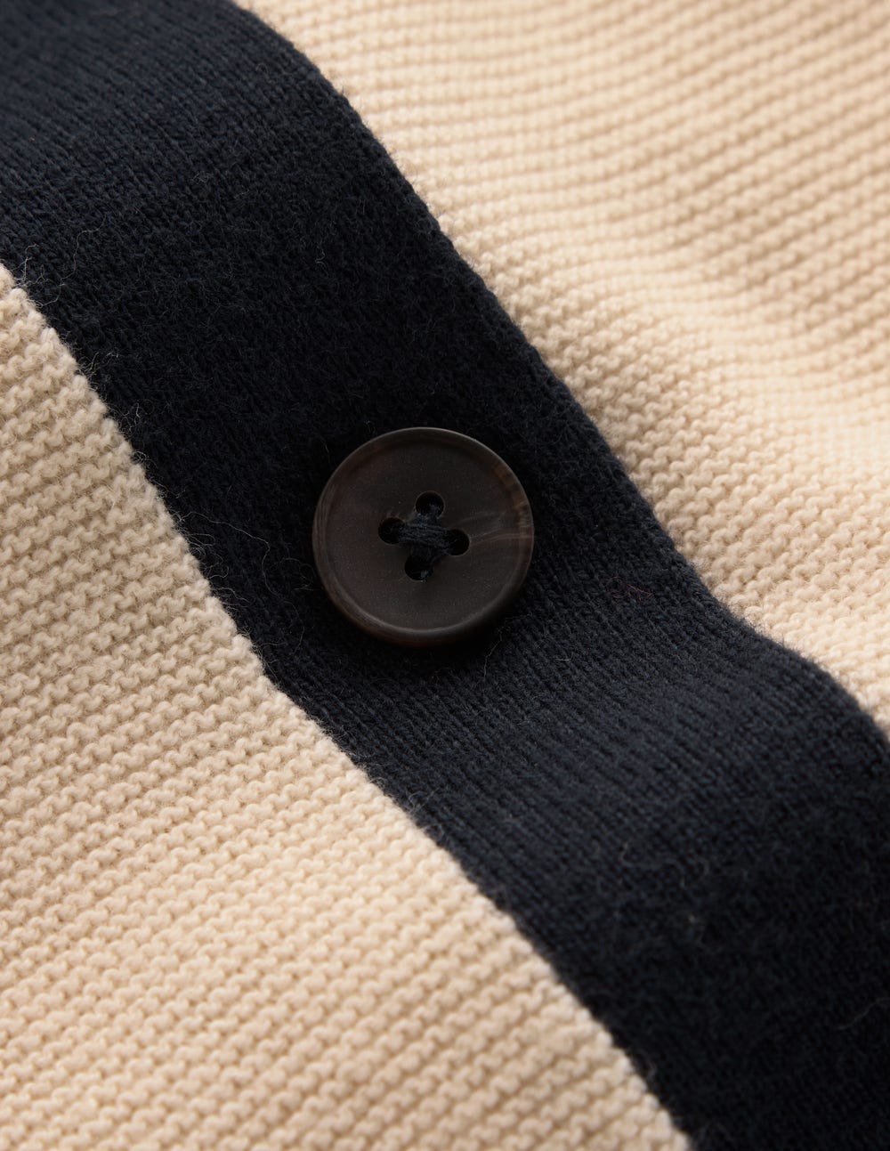 Grace Colour Block Cardigan-Warm Ivory