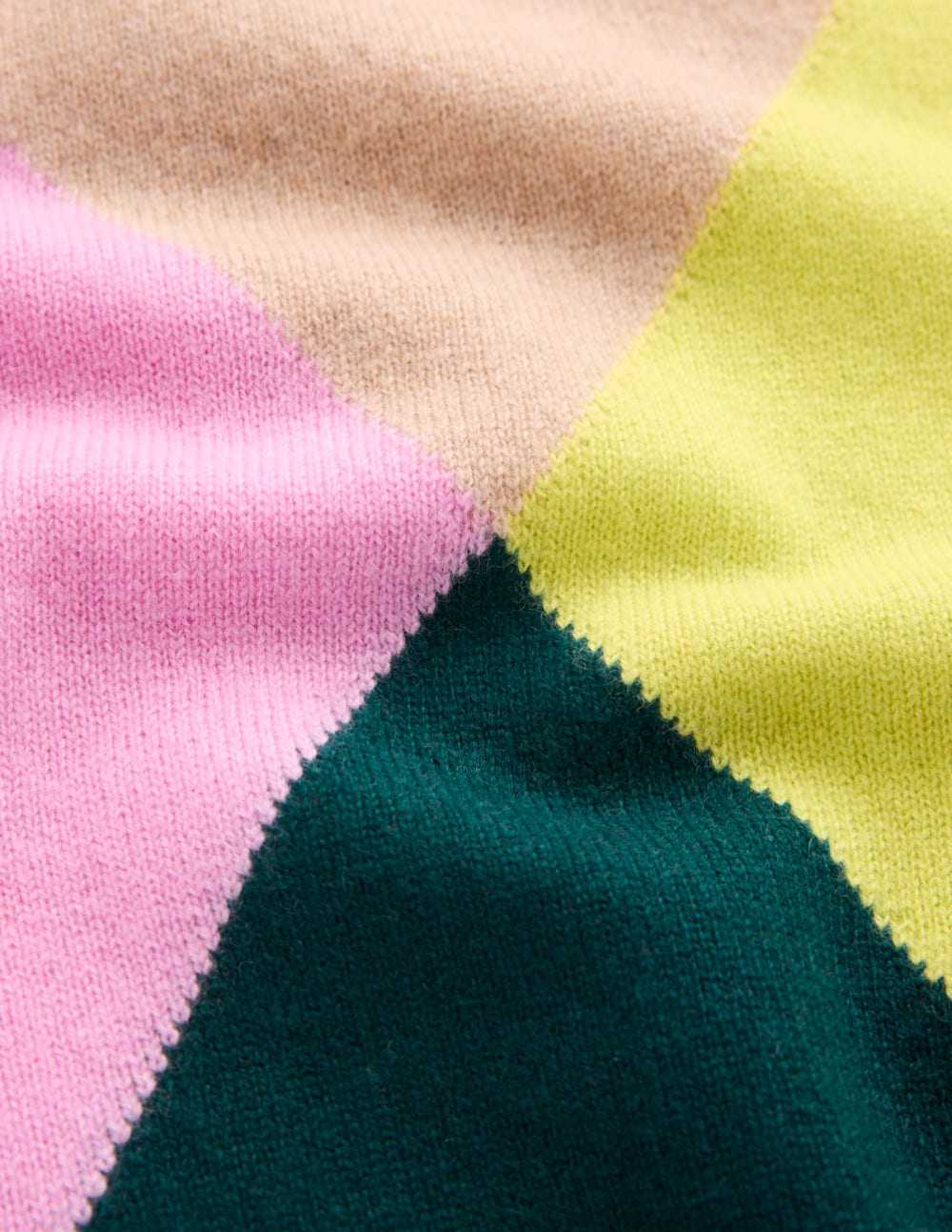 Anastasia Cashmere Sweater-Multi Harlequin Jumper