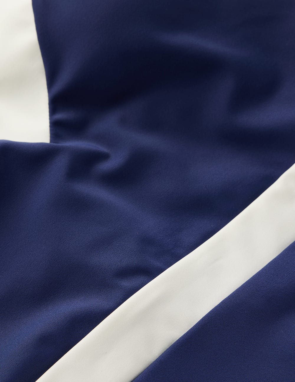 Campania Cross-back Swimsuit-Navy, Ivory Colourblock