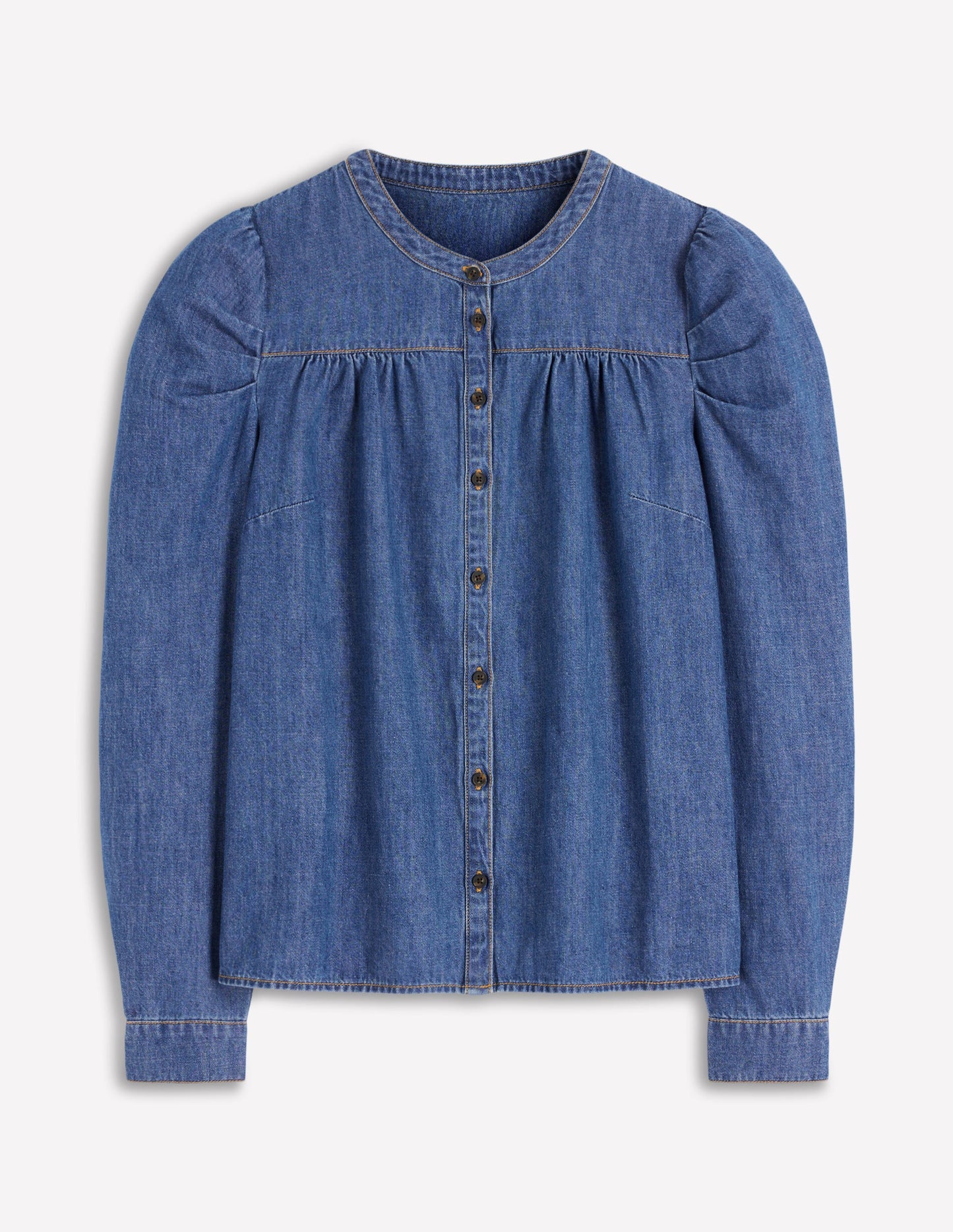 Mutton Denim Shirt-Mid Vintage