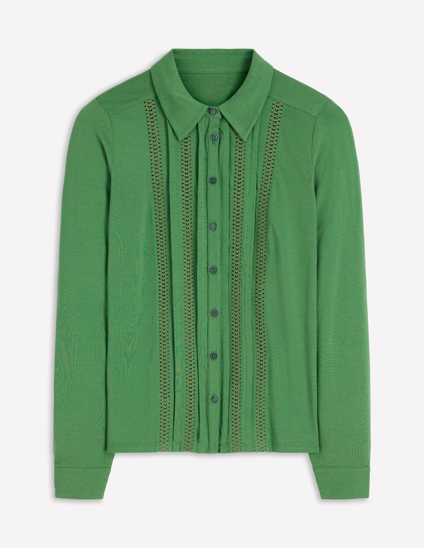 Trim Detail Jersey Shirt-Broadbean