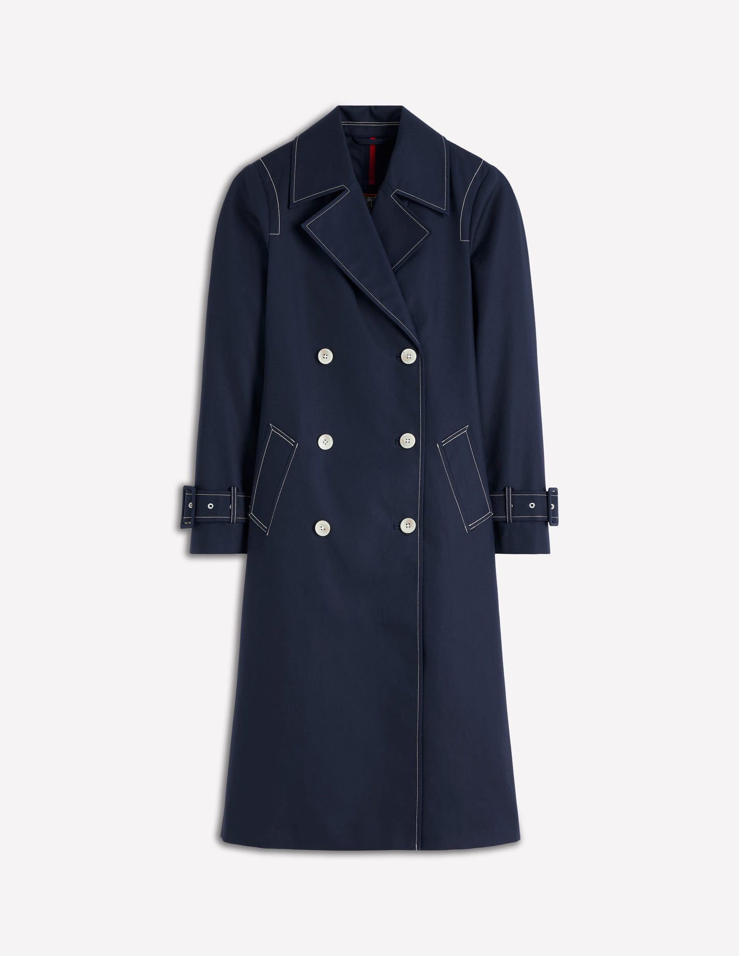 Double Breasted Trench-Navy