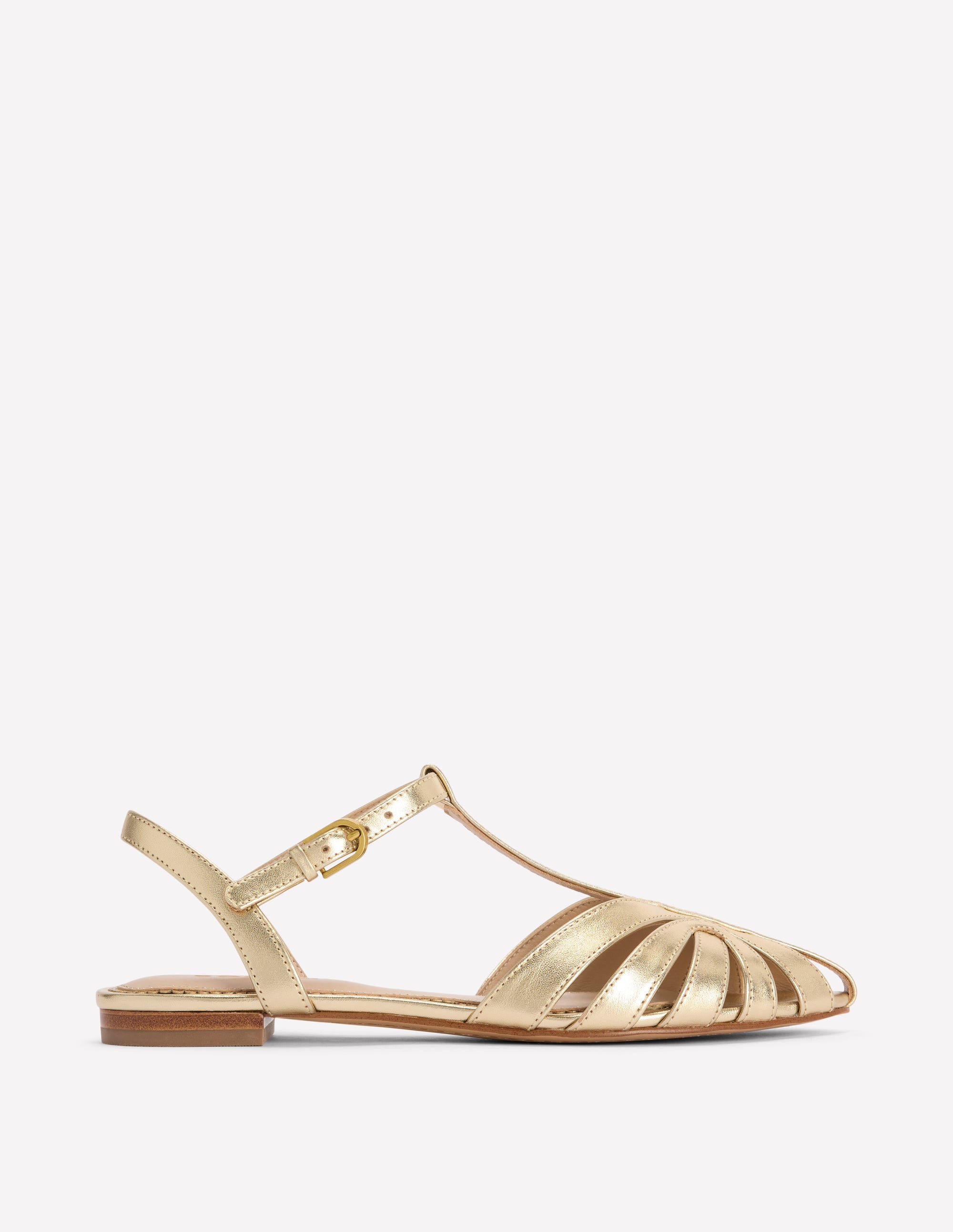gold dress sandals flat Boden Women's Caged Sandal in Metallic Boho Série: Finding Your gone-forever Leather About the Brand Size:xxxxxl
