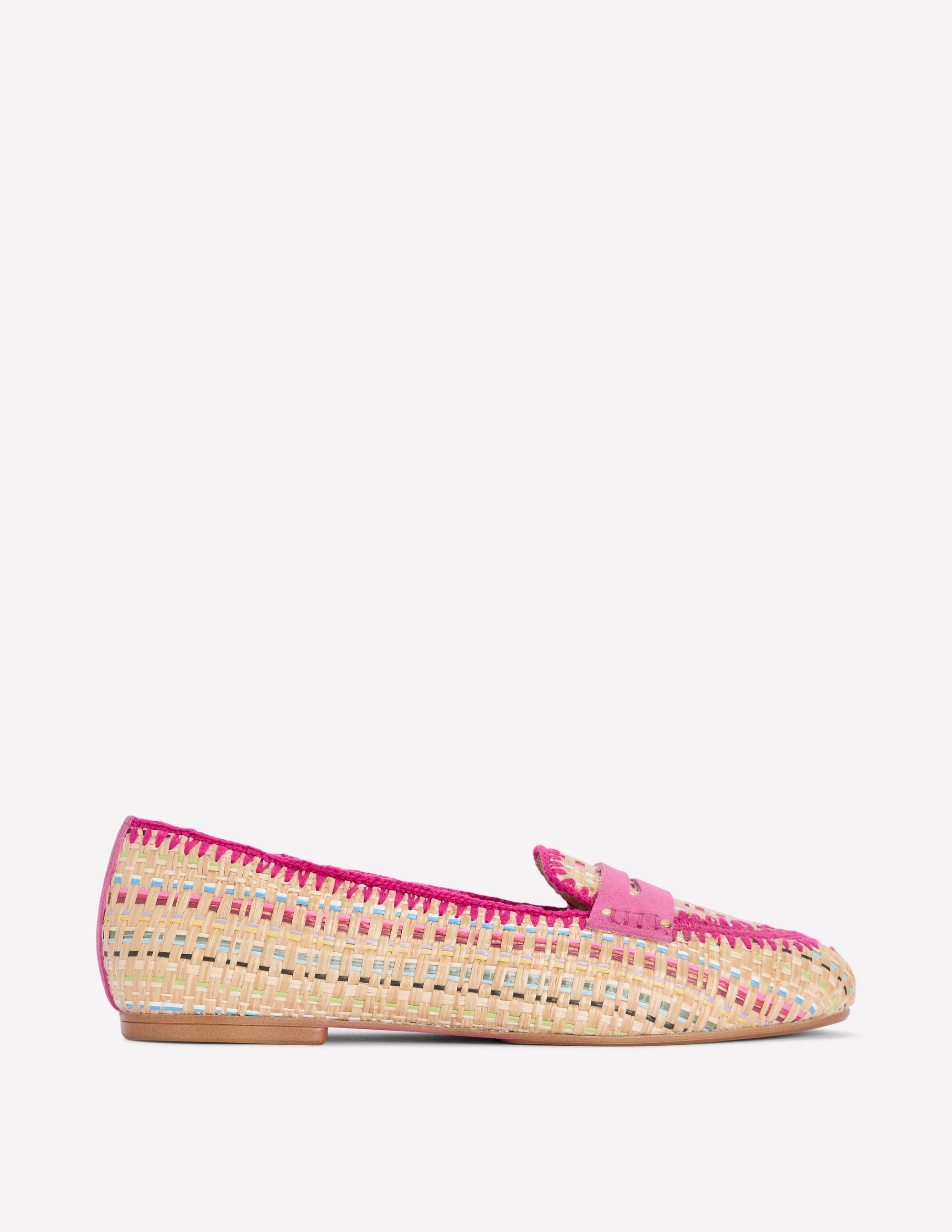 Classic Penny Loafers - Multi Raffia | Boden USA