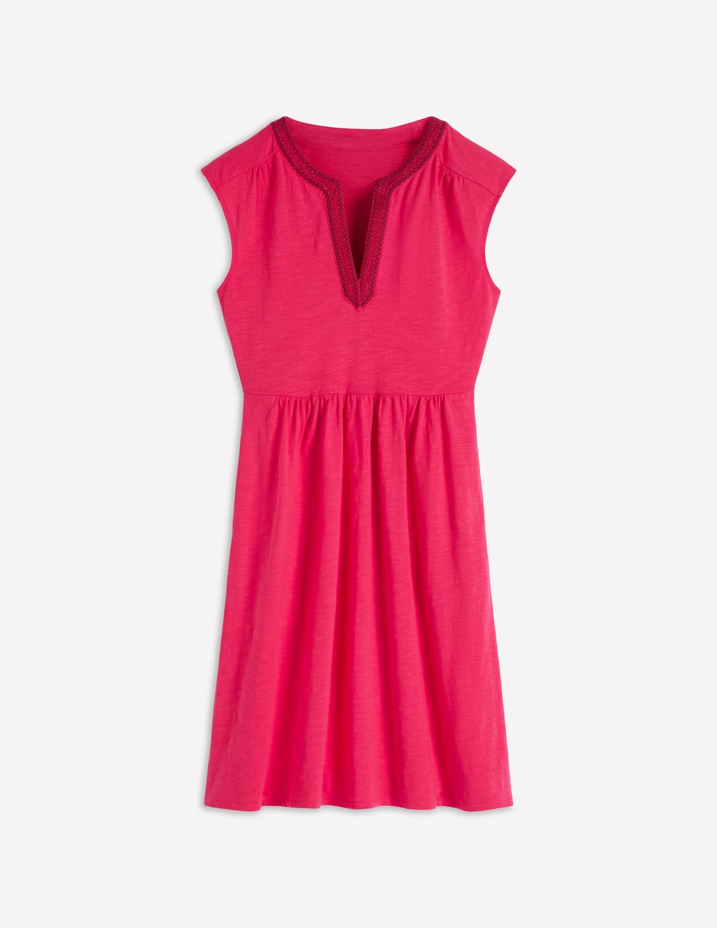 May Jersey Short Dress-Opulent Pink