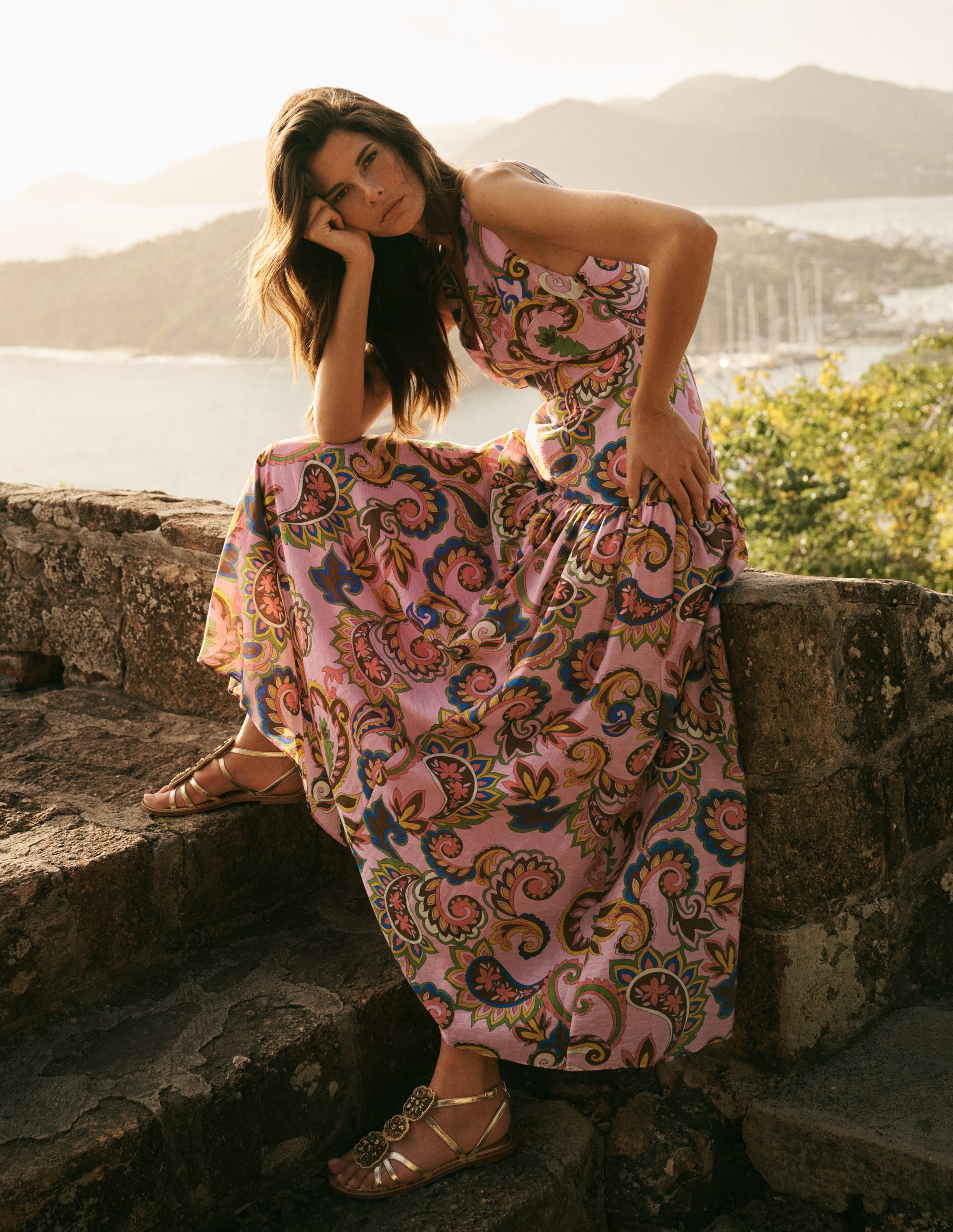 Drop Waist Sleeveless Dress - Multi, Paisley Frenzy | Boden USA