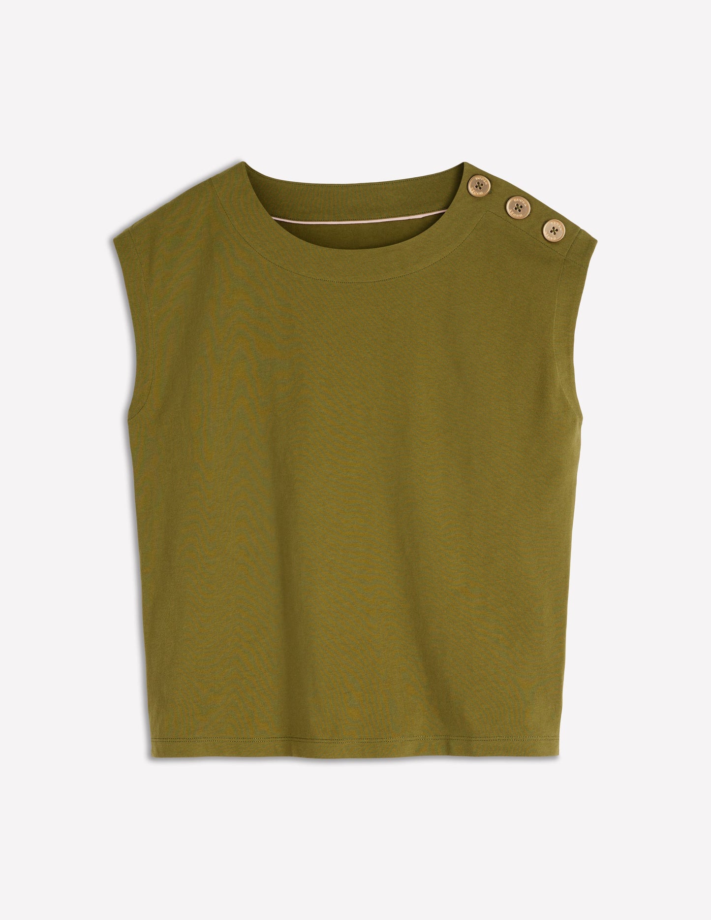 Button Detail T-Shirt-Mayfly