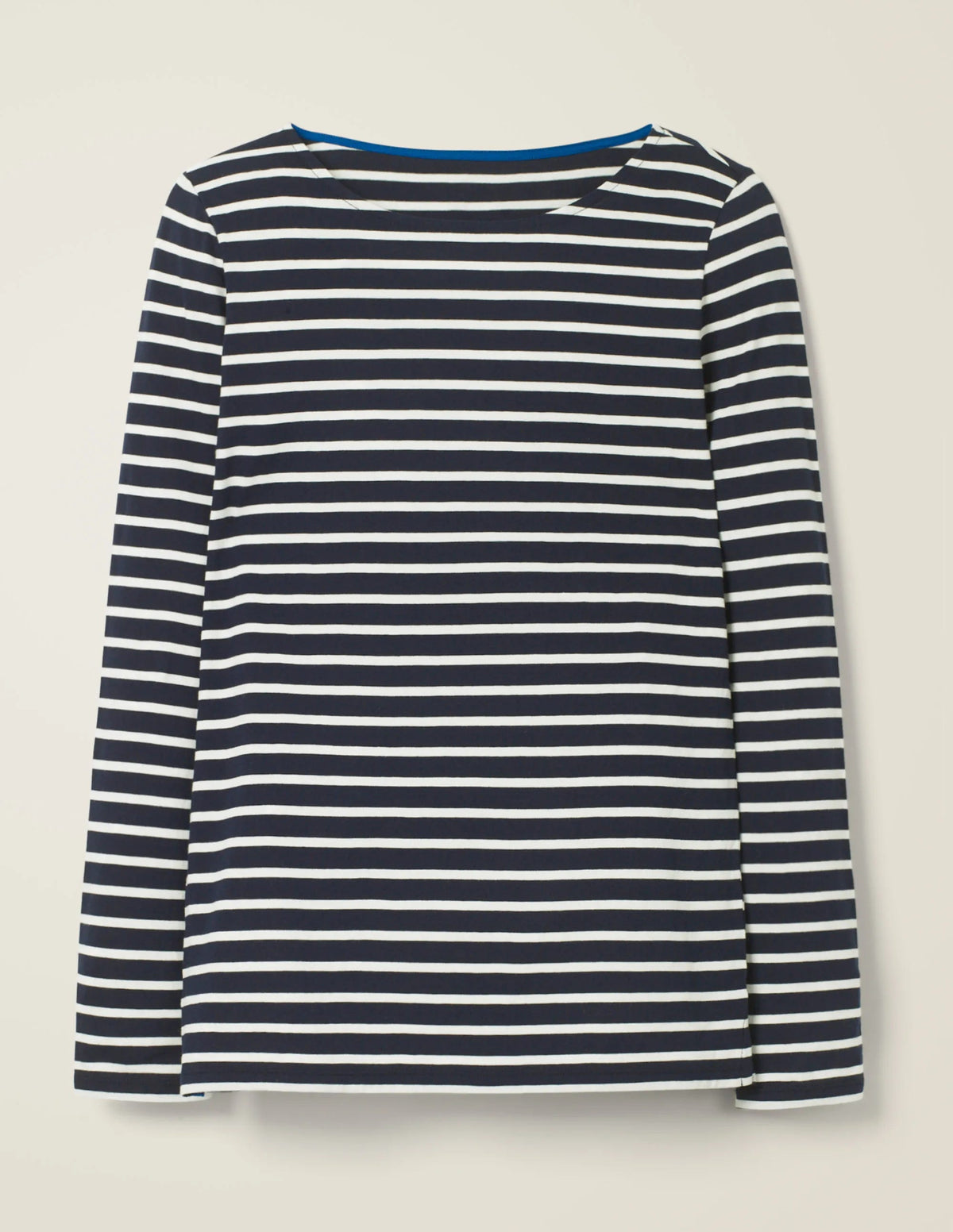 Long Sleeve Breton Top-Navy / Ivory Stripe - Image 5