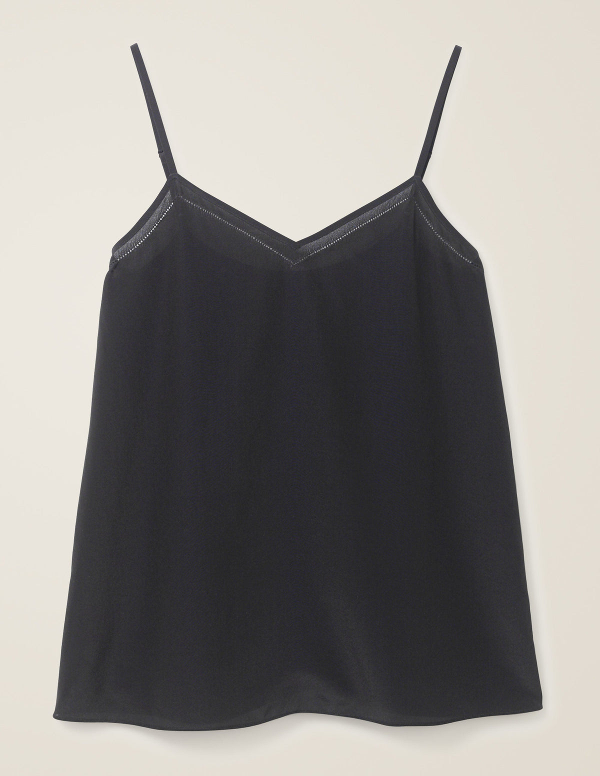 Silk Cami Top-Black-7
