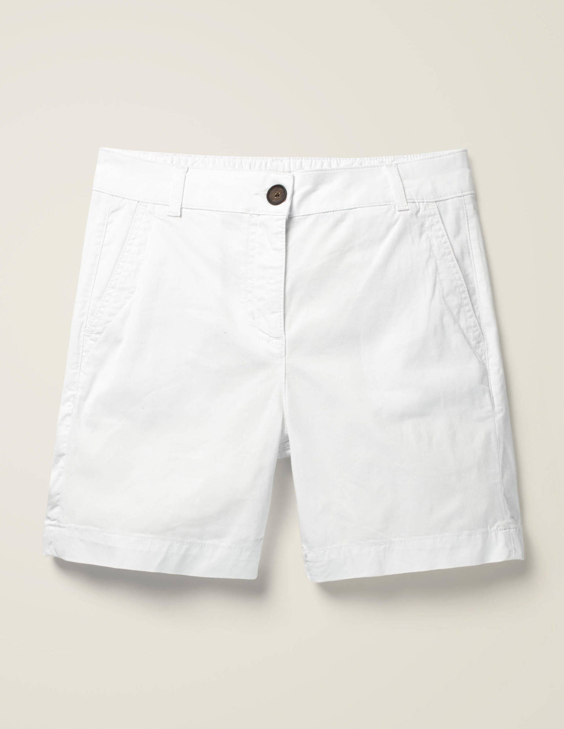 Daisy Chino Shorts-White-7