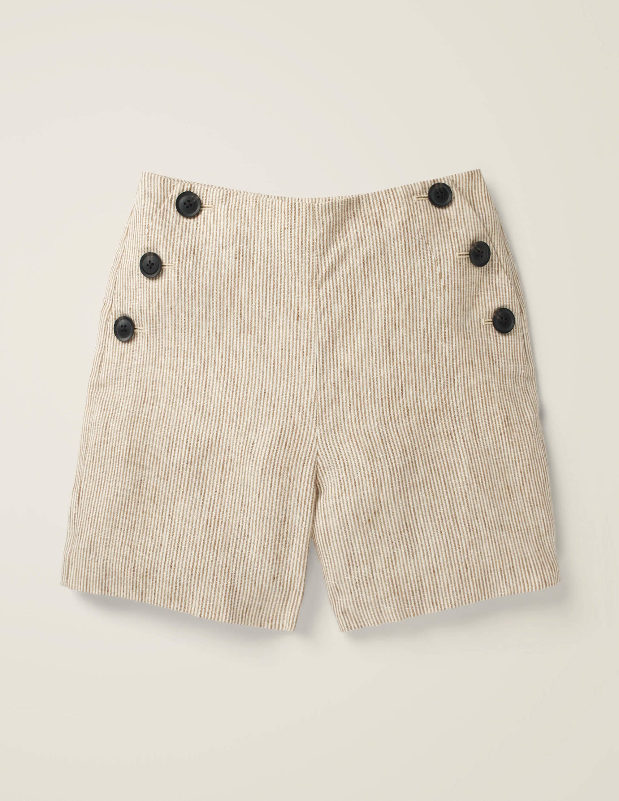 Falmouth Linen Shorts-Ticking Stripe - Image 6