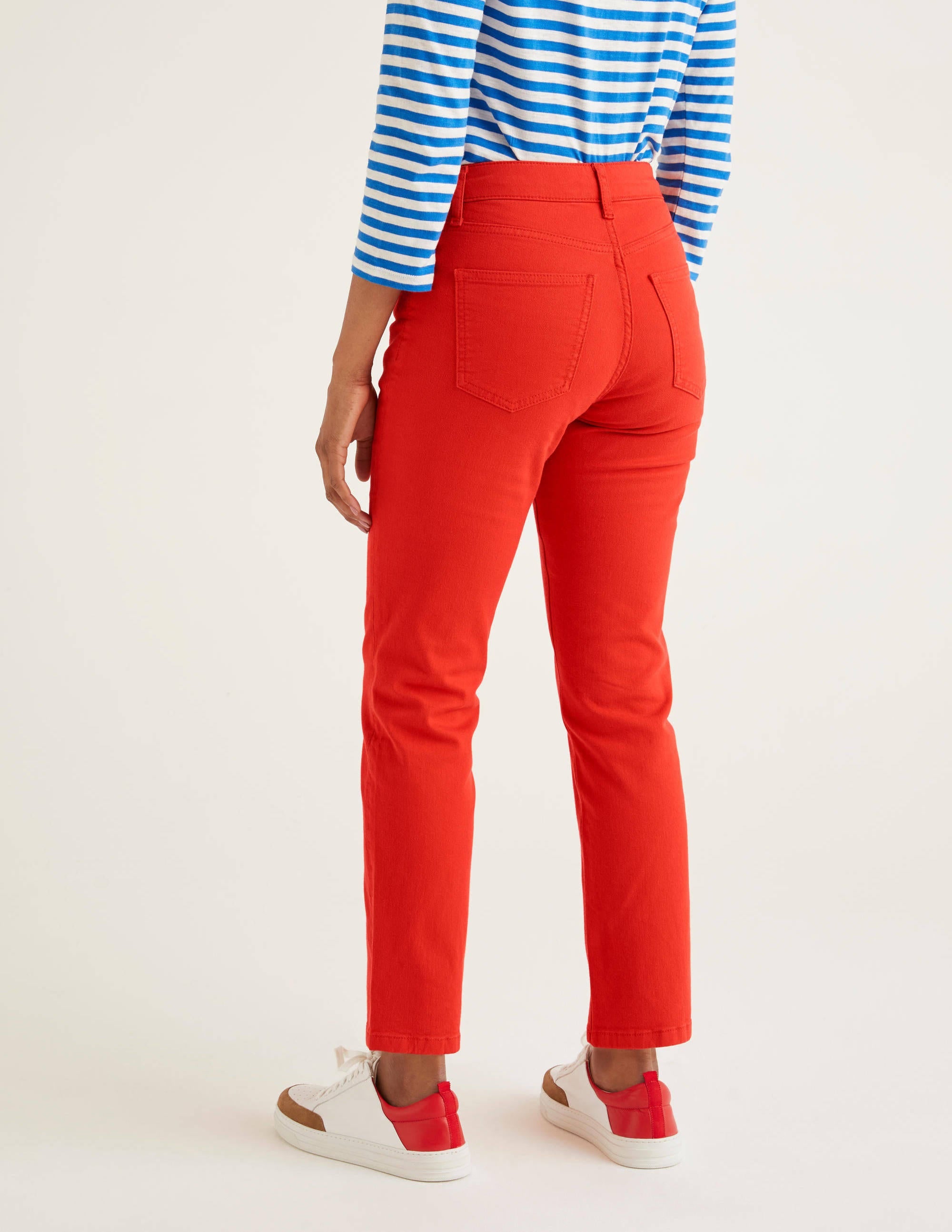 Slim Straight Ankle Skimmers-Orange Sunset - Image 3