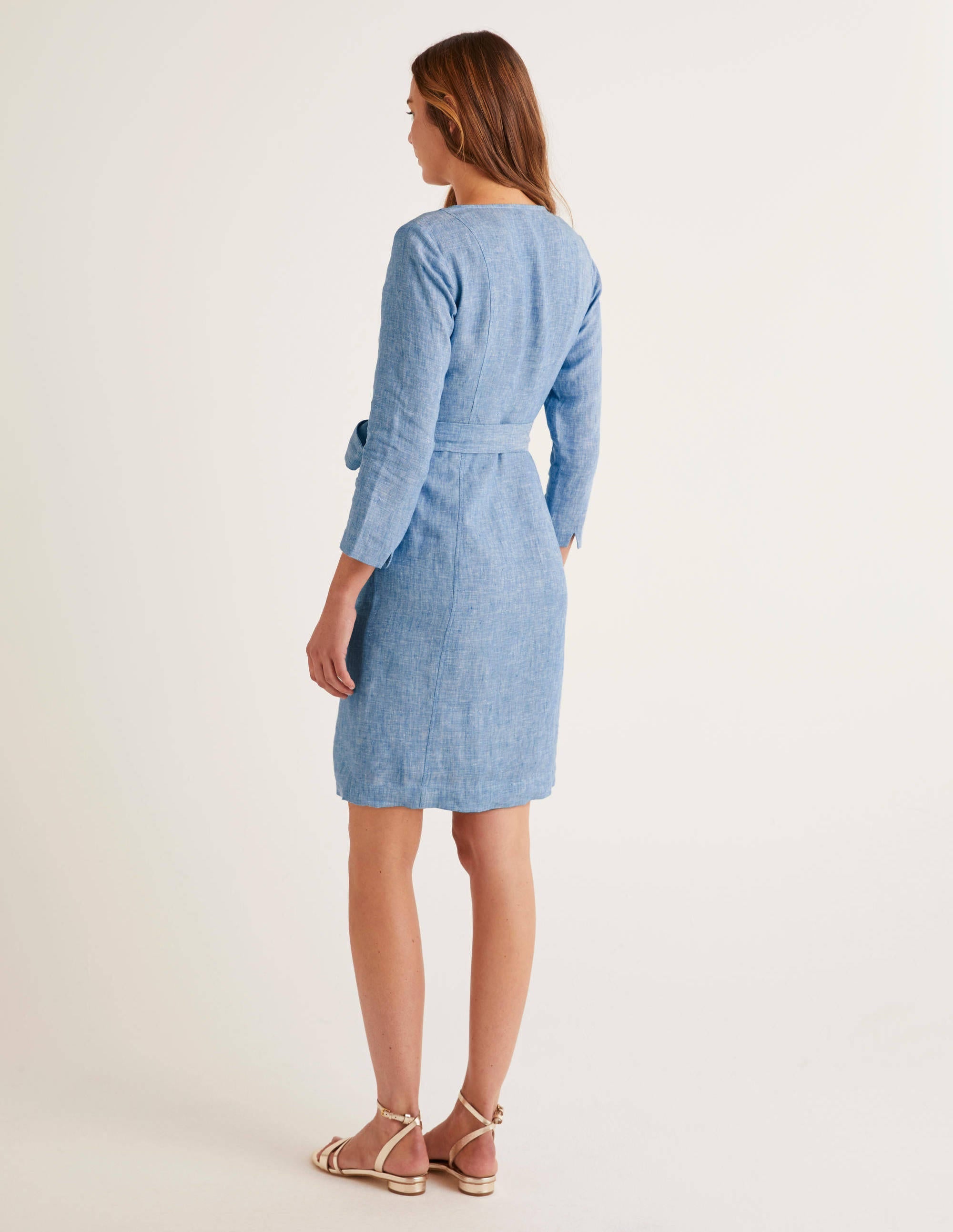 Kelsey Linen Tunic-Chambray - Image 3
