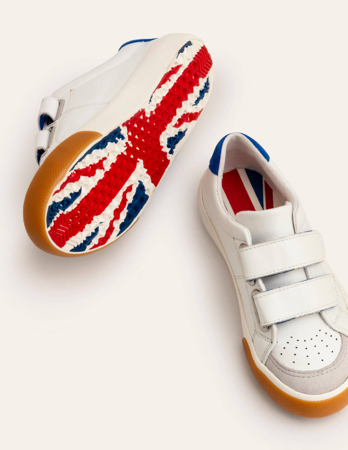 Leather Low Tops-White - Image 1