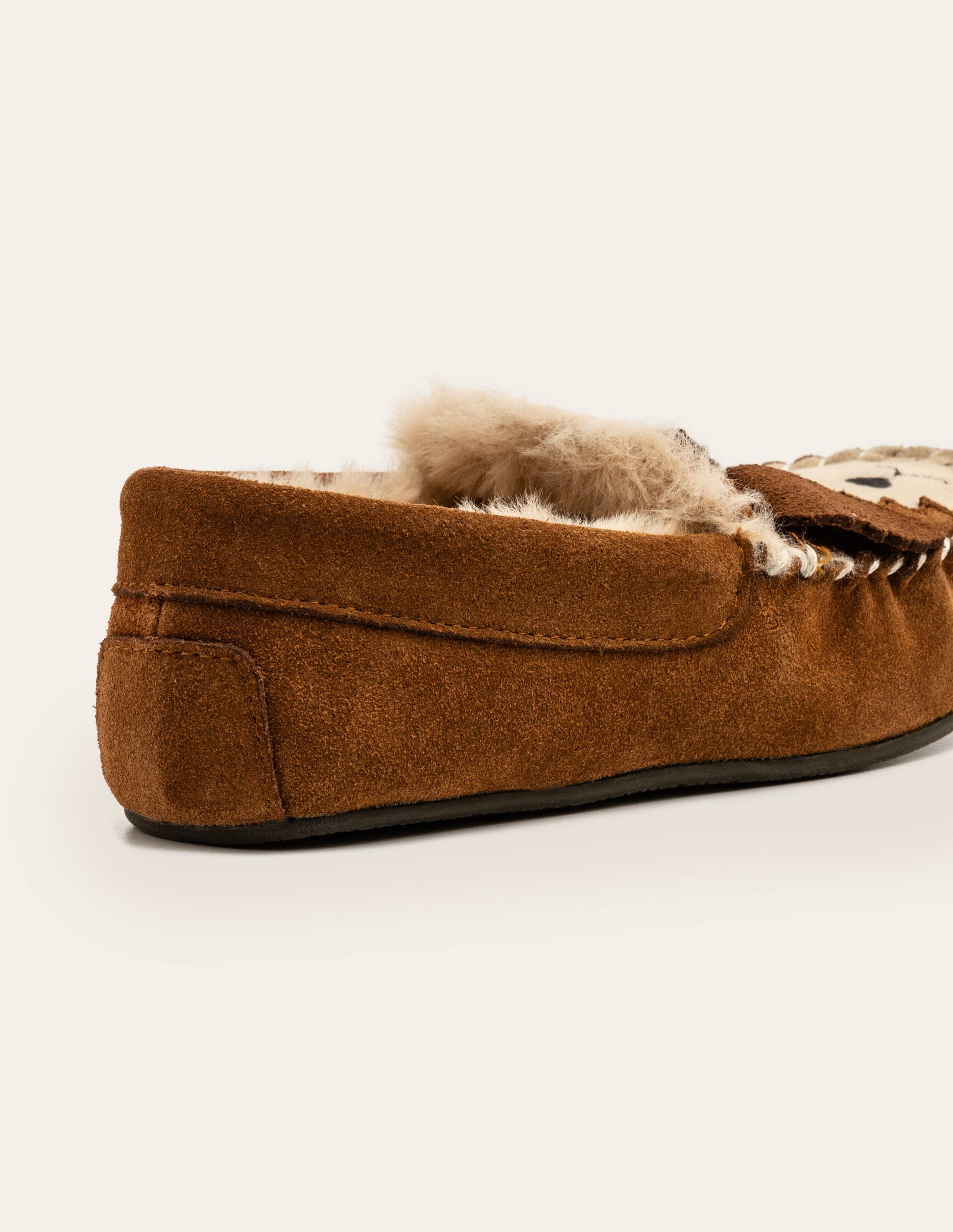 Suede Slippers-Tan Brown-2