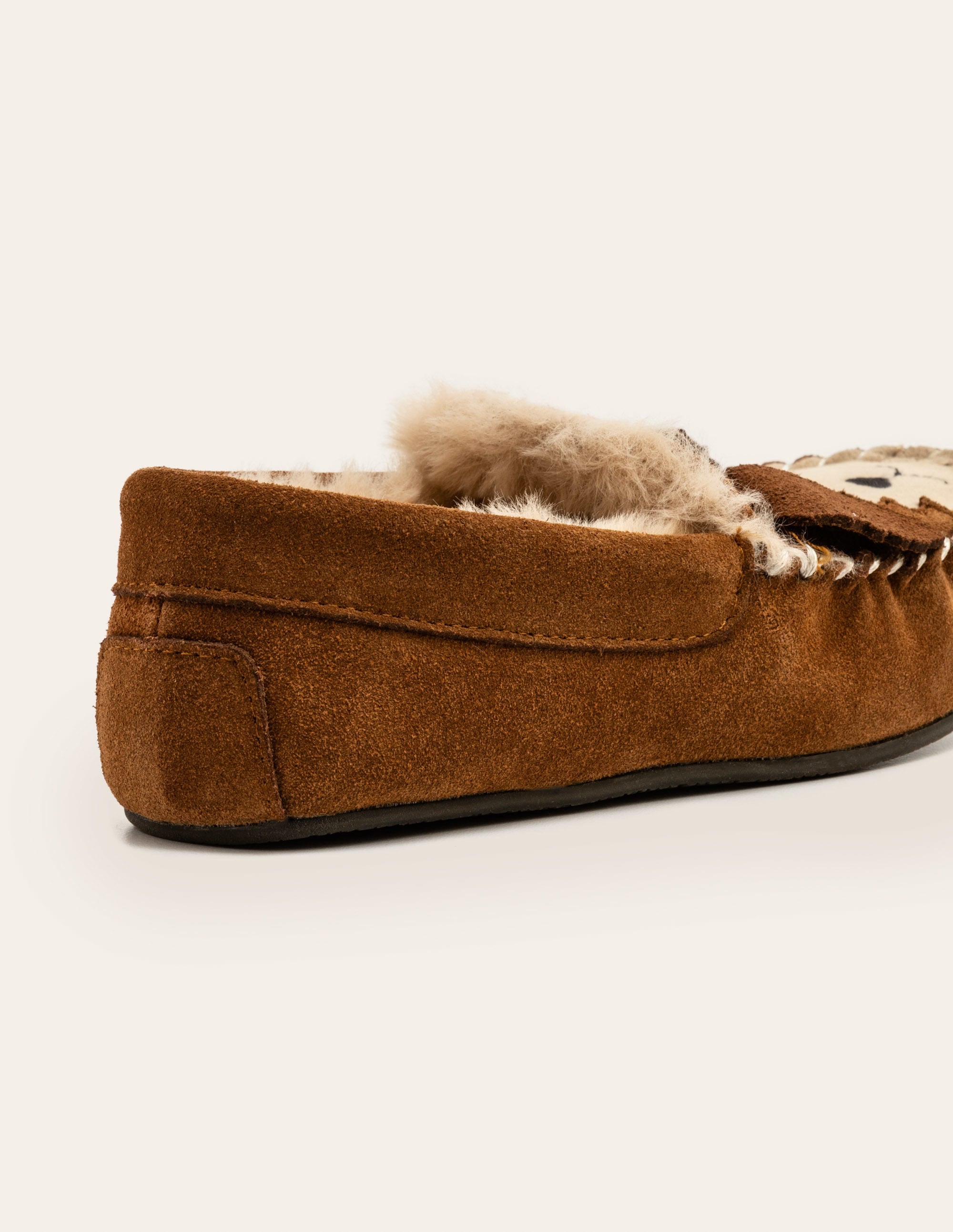 Suede Slippers-Tan Brown - Image 2